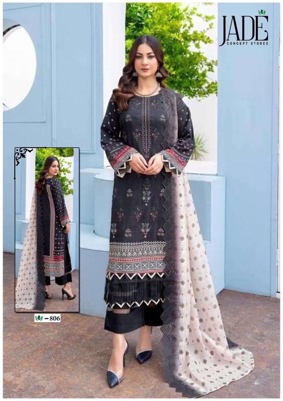 JADE CRIMSON EXCLUSIVE HEAVY LAWN COLLECTION VOL 8 LAWN COTTON DIGITAL PRINT SUIT