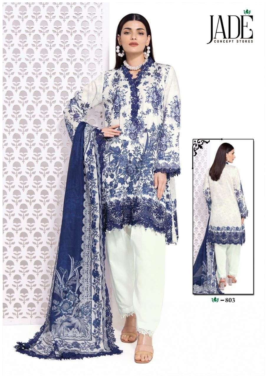 JADE CRIMSON EXCLUSIVE HEAVY LAWN COLLECTION VOL 8 LAWN COTTON DIGITAL PRINT SUIT
