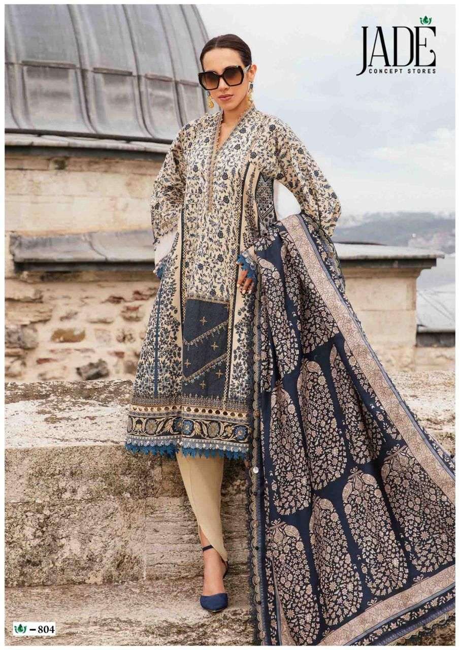 JADE CRIMSON EXCLUSIVE HEAVY LAWN COLLECTION VOL 8 LAWN COTTON DIGITAL PRINT SUIT