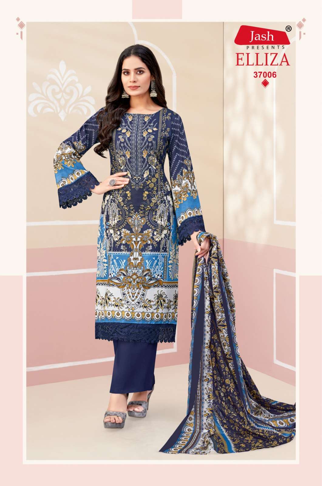 JASH ELLIZA VOL 37 COTTON DIGITAL STYLE PRINT SALWAR SUIT