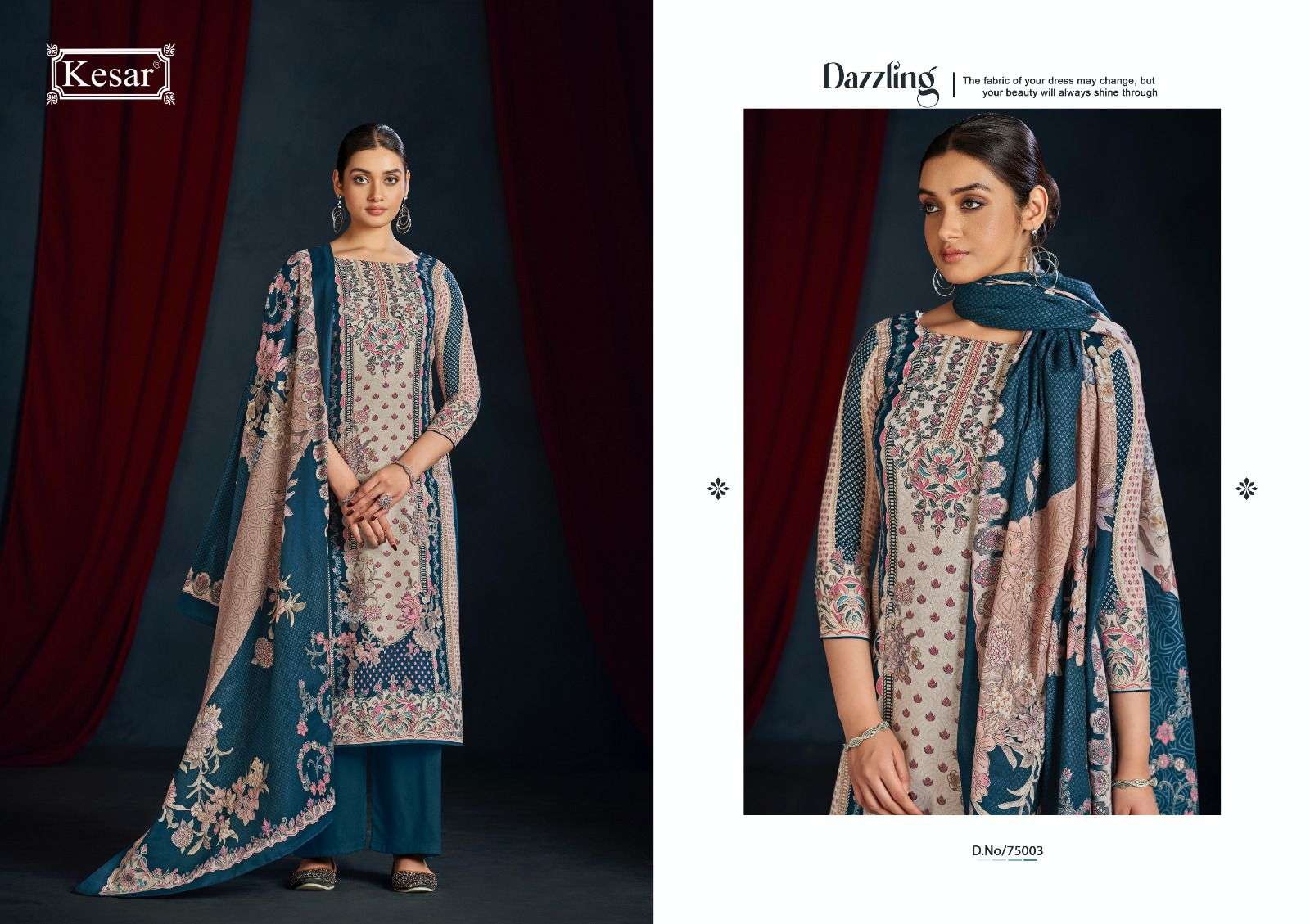 KESAR AARAMBH PASHMINA DIGITAL PRINTED WINTER WEAR SUIT