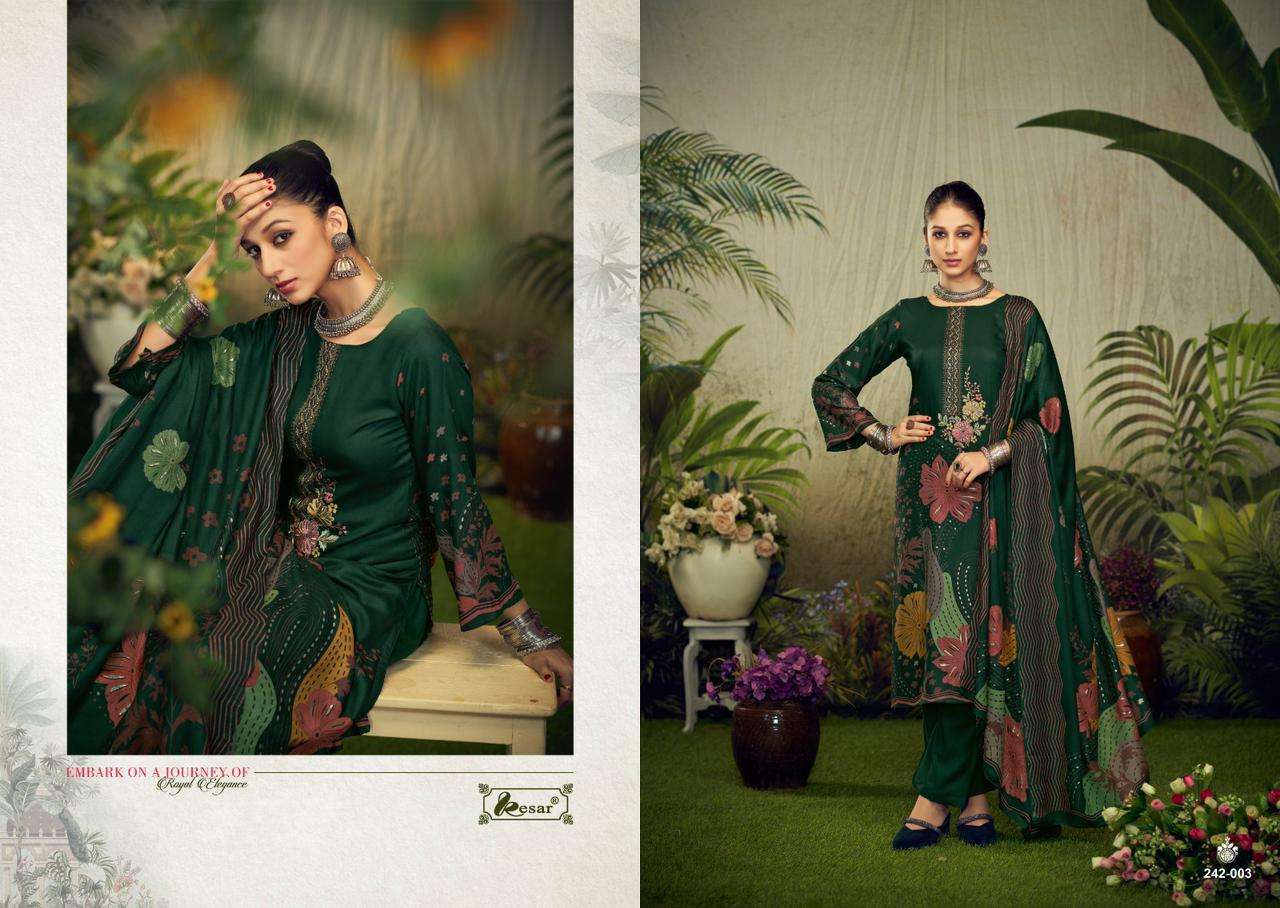 KESAR SAACHI SAGUN PASHMINA DIGITAL PRINTS WITH EMBROIDERY WORK SUIT