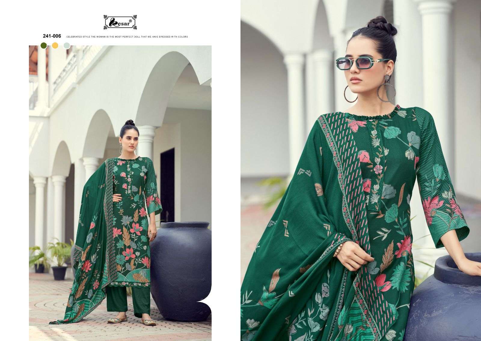  KESAR SAMA SAVEDA VOL 1 PASHMINA DIGITAL PRINT WITH FANCY WORK SUIT