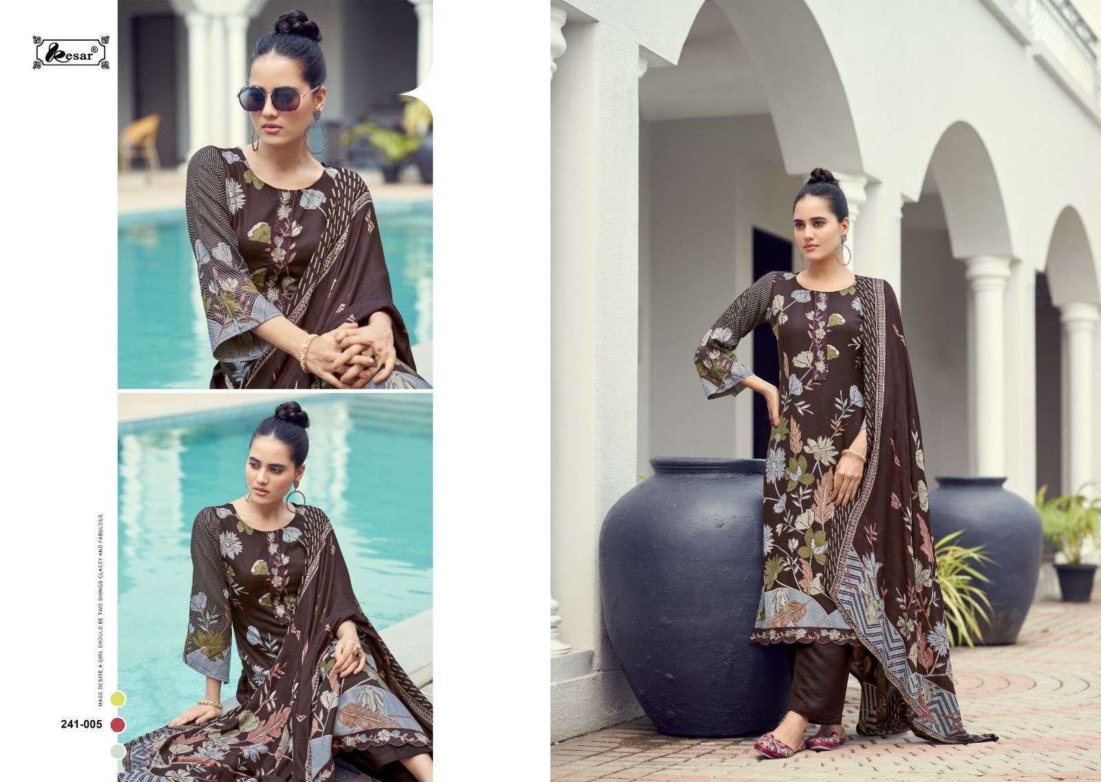  KESAR SAMA SAVEDA VOL 1 PASHMINA DIGITAL PRINT WITH FANCY WORK SUIT