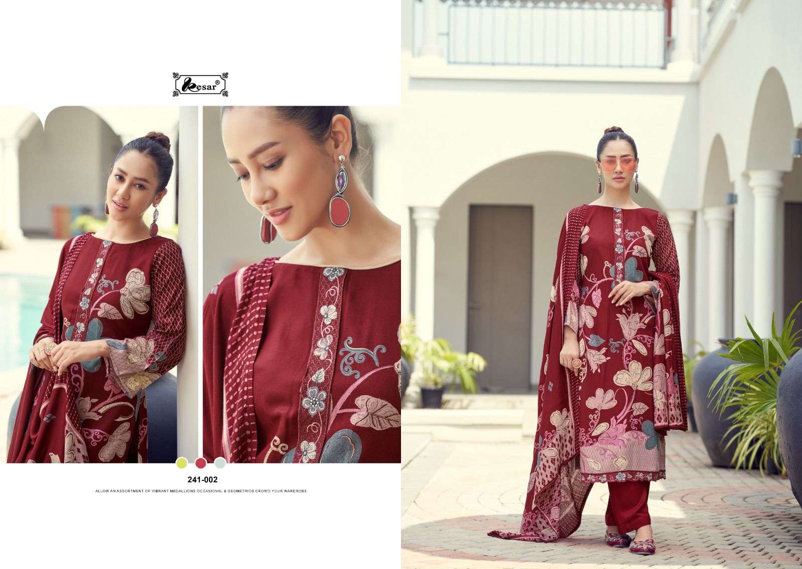  KESAR SAMA SAVEDA VOL 1 PASHMINA DIGITAL PRINT WITH FANCY WORK SUIT