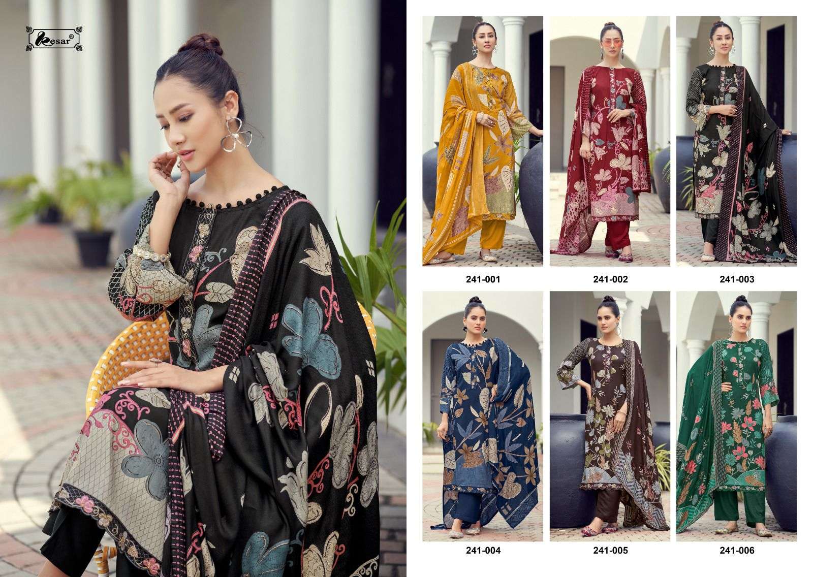  KESAR SAMA SAVEDA VOL 1 PASHMINA DIGITAL PRINT WITH FANCY WORK SUIT