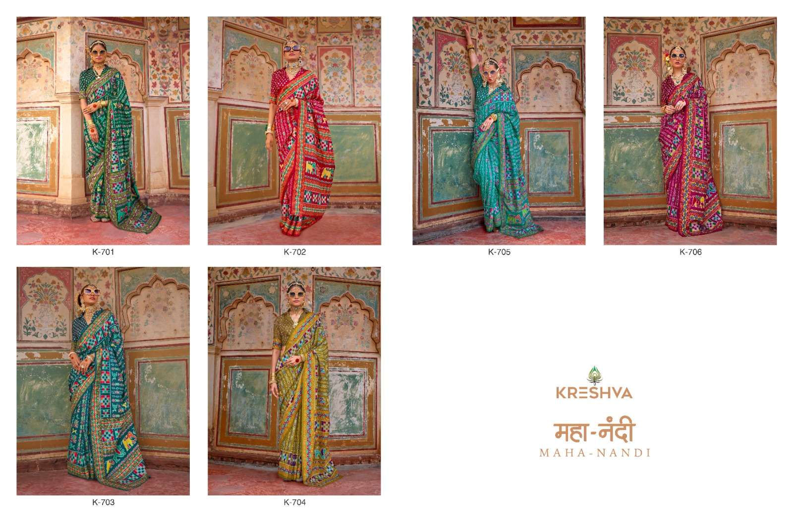 KRESHVA MAHANANDI SILK CLASSIC DESIGNER PRINT SAREE
