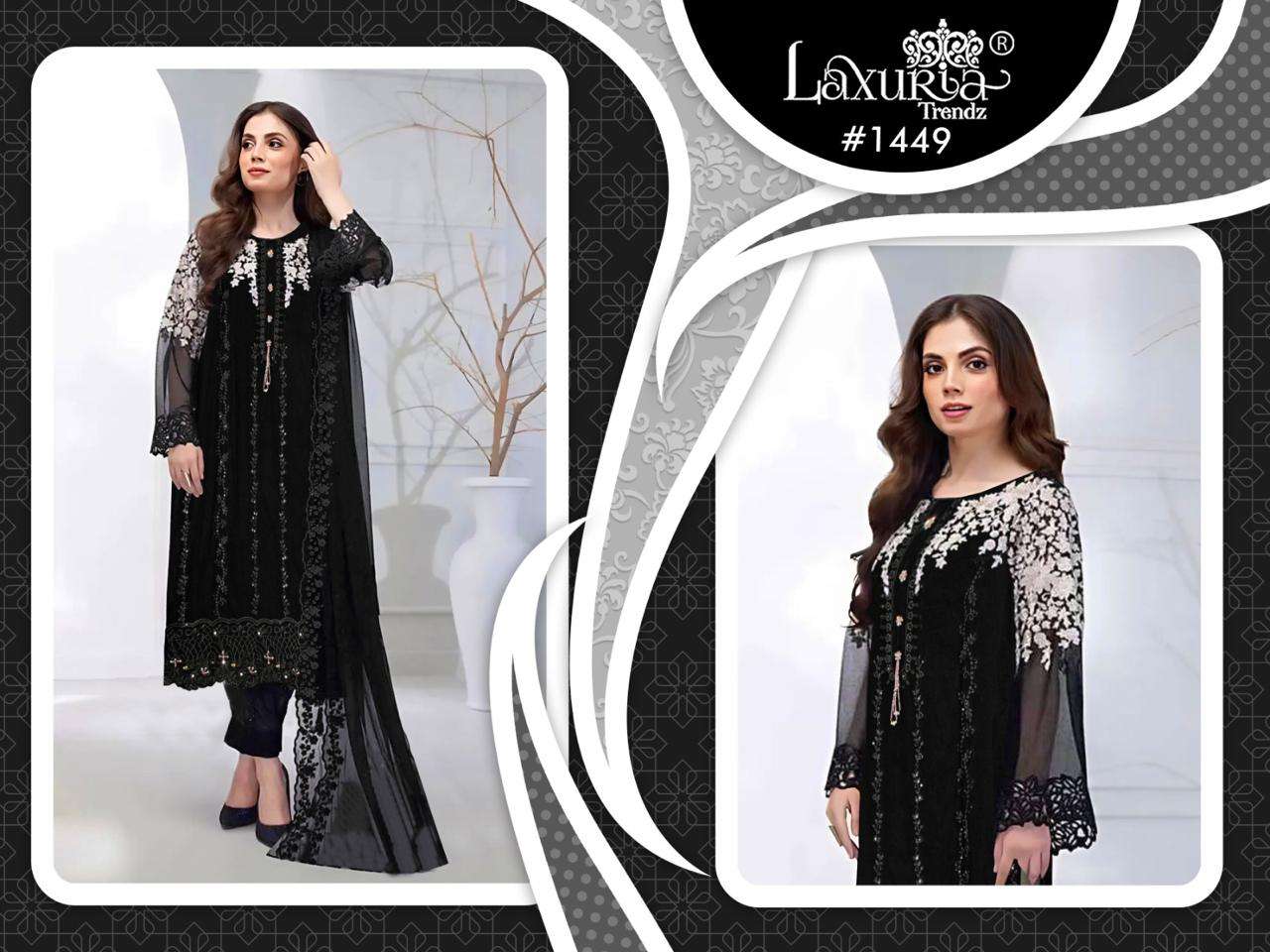 LAXURIA TRENDZ D NO 1449 GEORGETTE BEAUTIFUL DESIGNER PAKISTANI SUIT