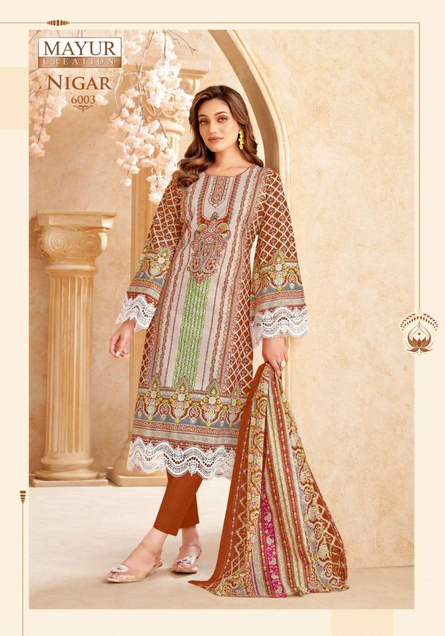 MAYUR CREATION NIGAR VOL 6 COTTON DIGITAL STYLE PRINT SALWAR SUIT