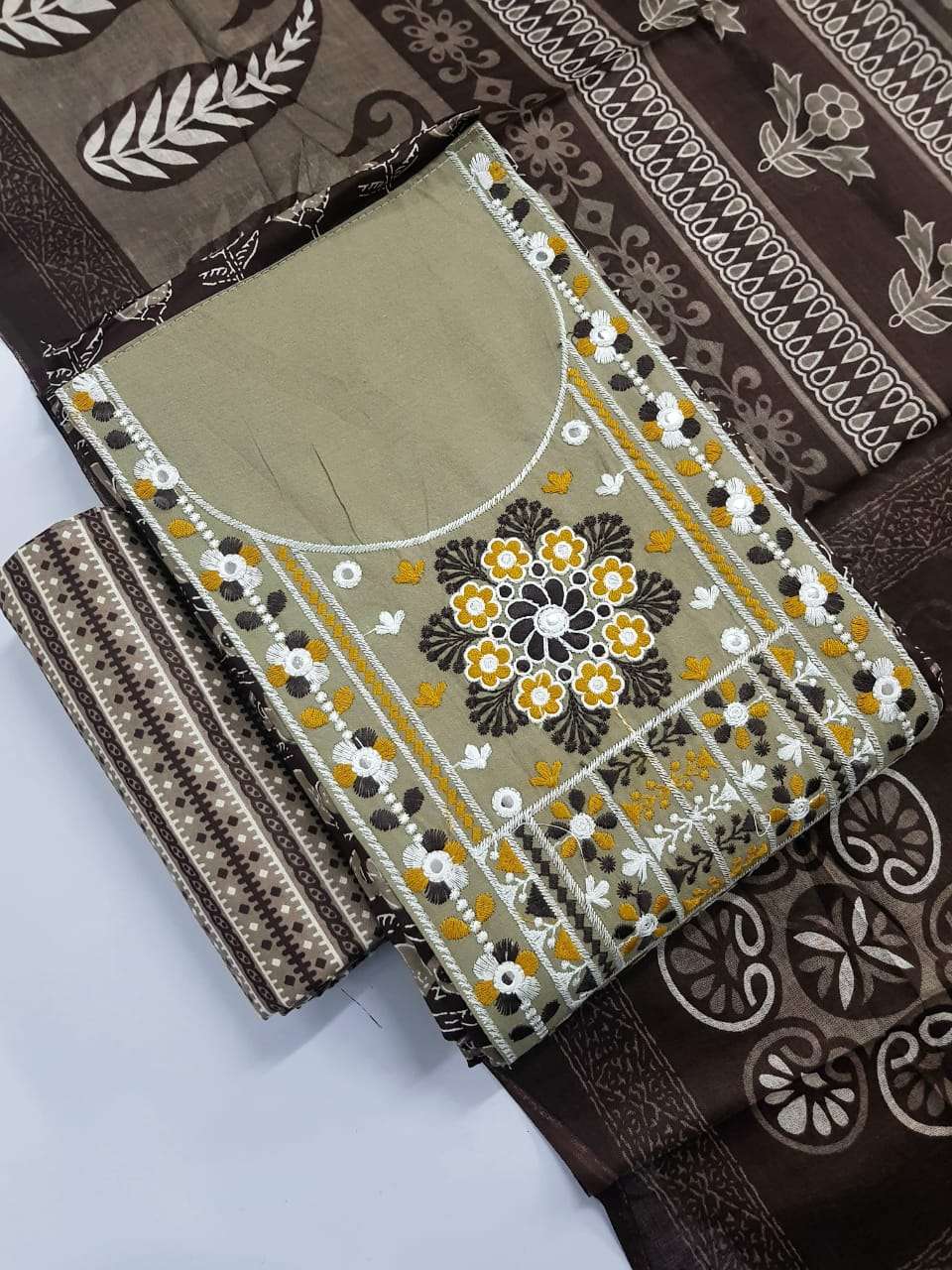 MF AJRAKH COTTON PRINT WITH PATCH WORK SALWAR SUIT