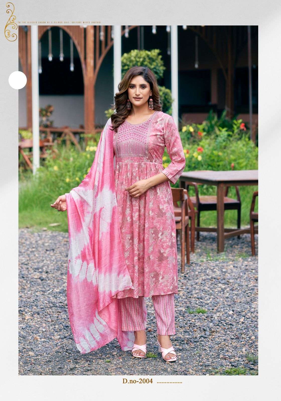 MYSTIC 9 PUSHPA VOL 2 UMBRELLA CUT PATTERN KURTI COMBO SET
