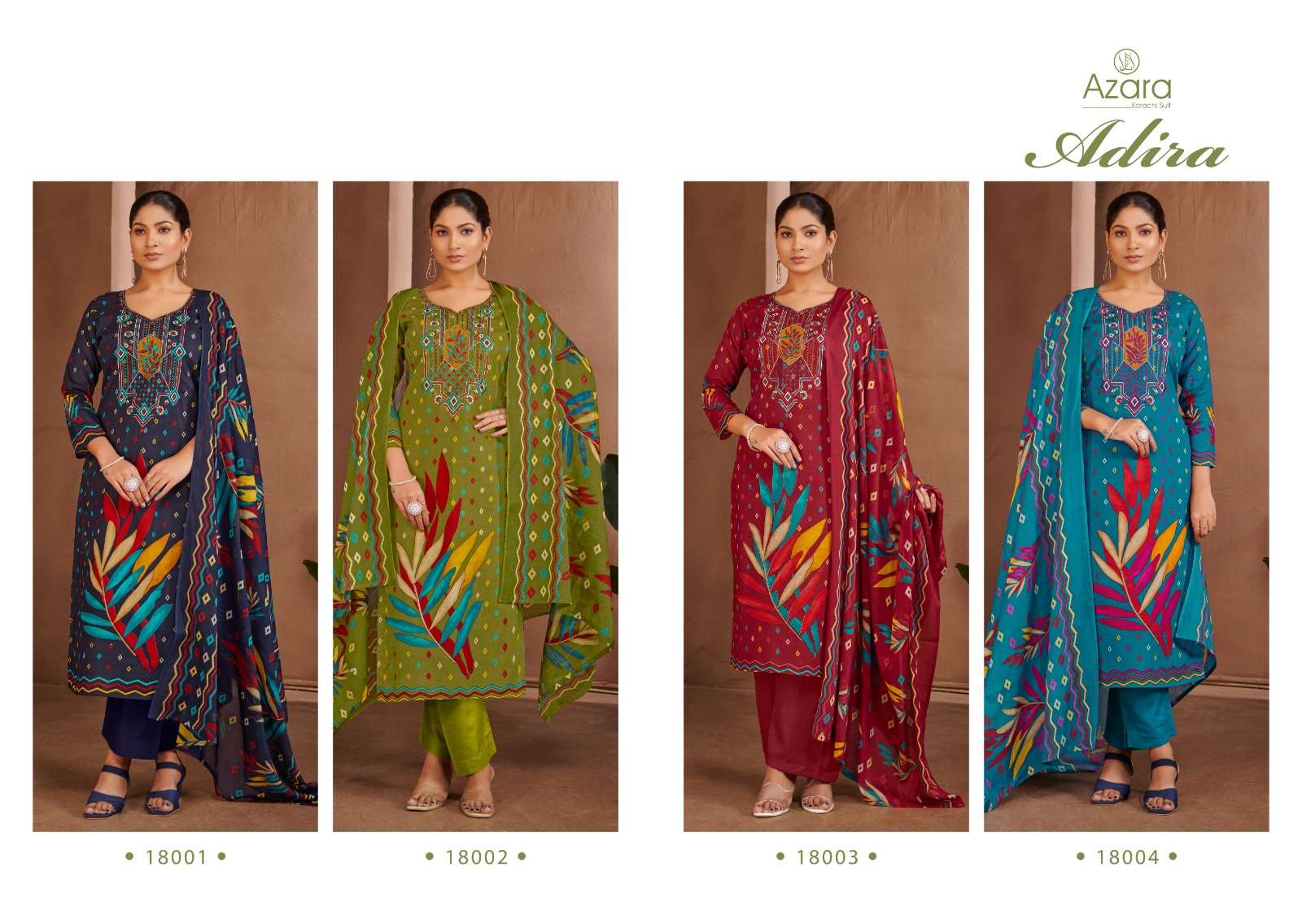 RADHIKA FASHION AZARA ADIRA LAWN COTTON FANCY WORKS SUIT