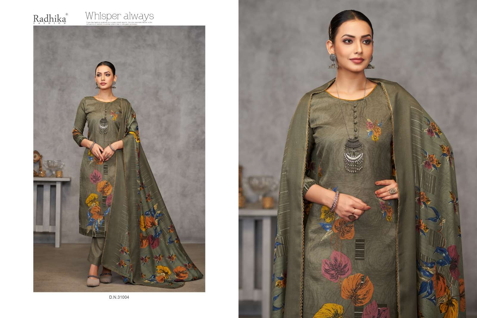 RADHIKA FASHION SUMYRA SEMINA PASHMINA FANCY WORK SUIT