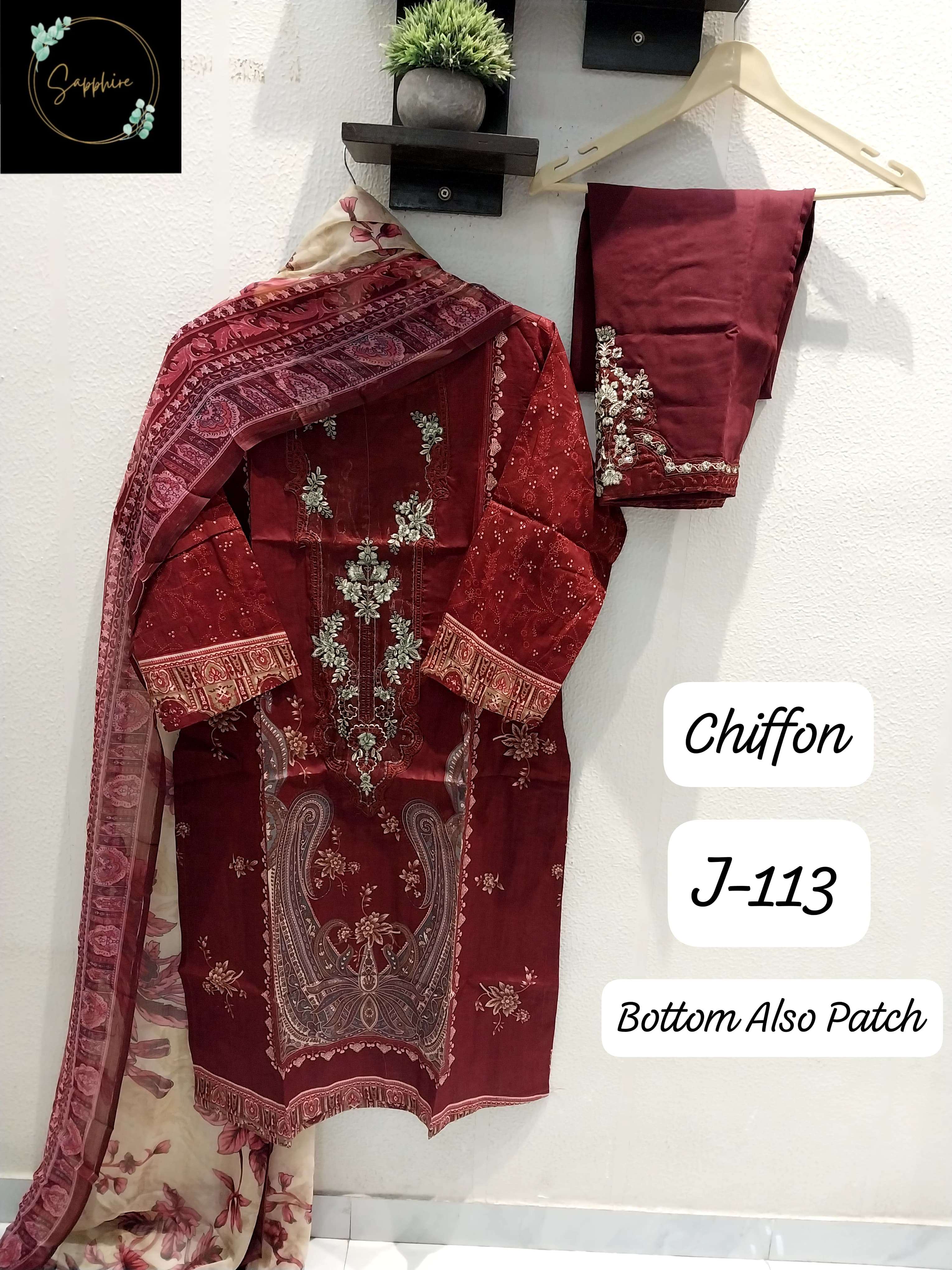 SAPPHIRE JAZMIN VOL 113 LAWN COTTON DESIGNER PAKISTANI SUIT