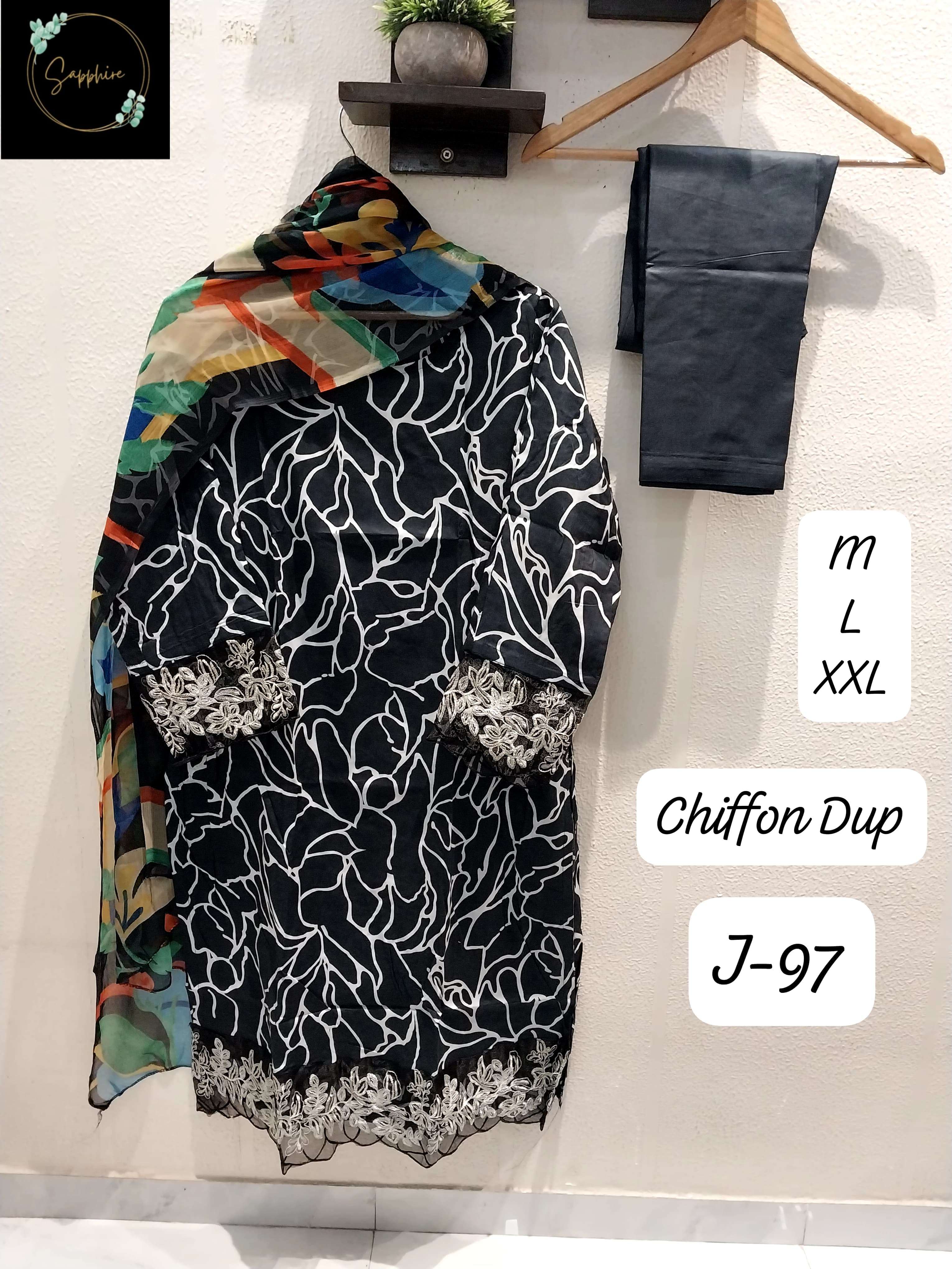 SAPPHIRE JAZMIN VOL 97 LAWN COTTON FANCY PAKISTANI SUIT