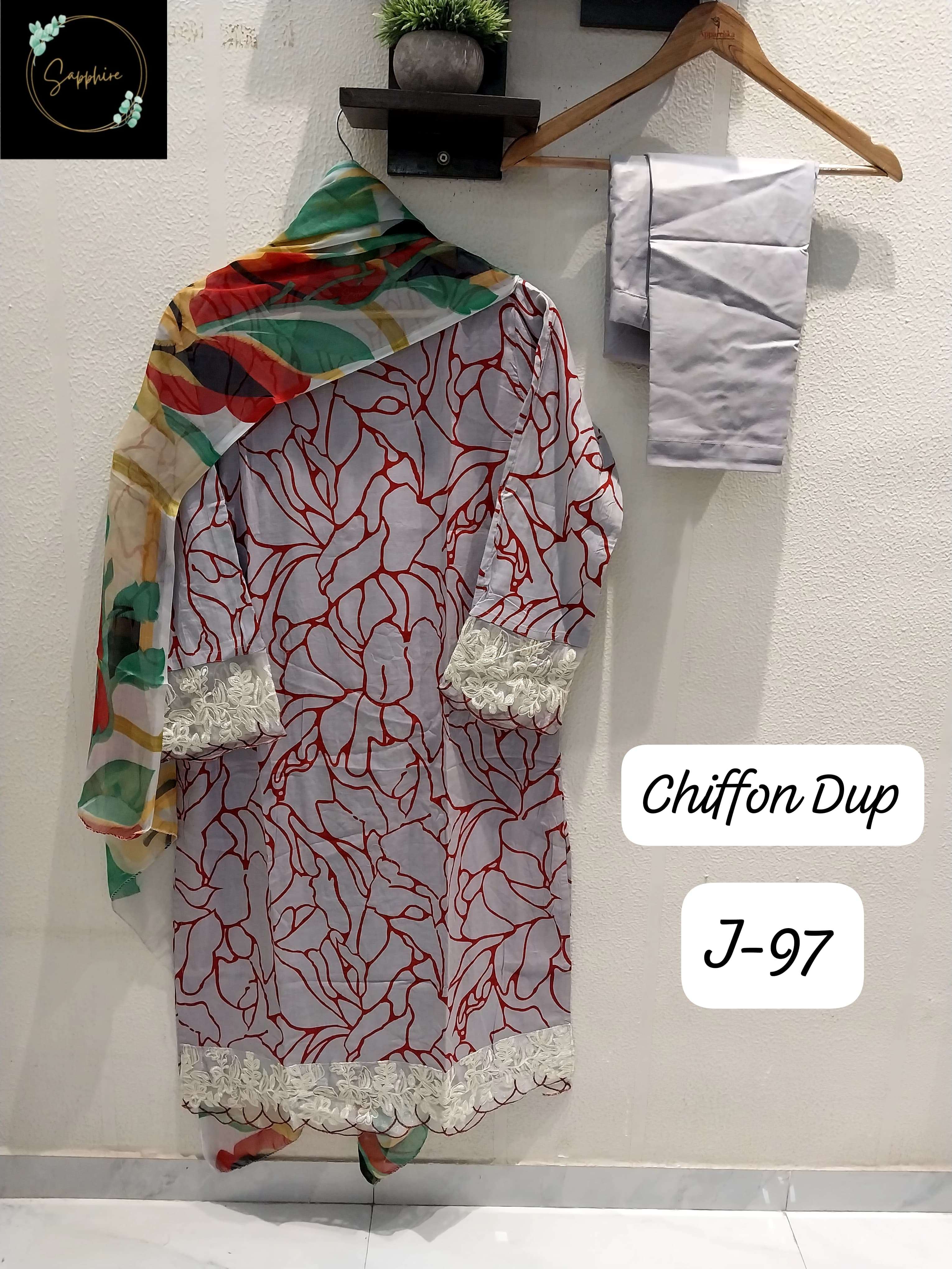 SAPPHIRE JAZMIN VOL 97 LAWN COTTON FANCY PAKISTANI SUIT