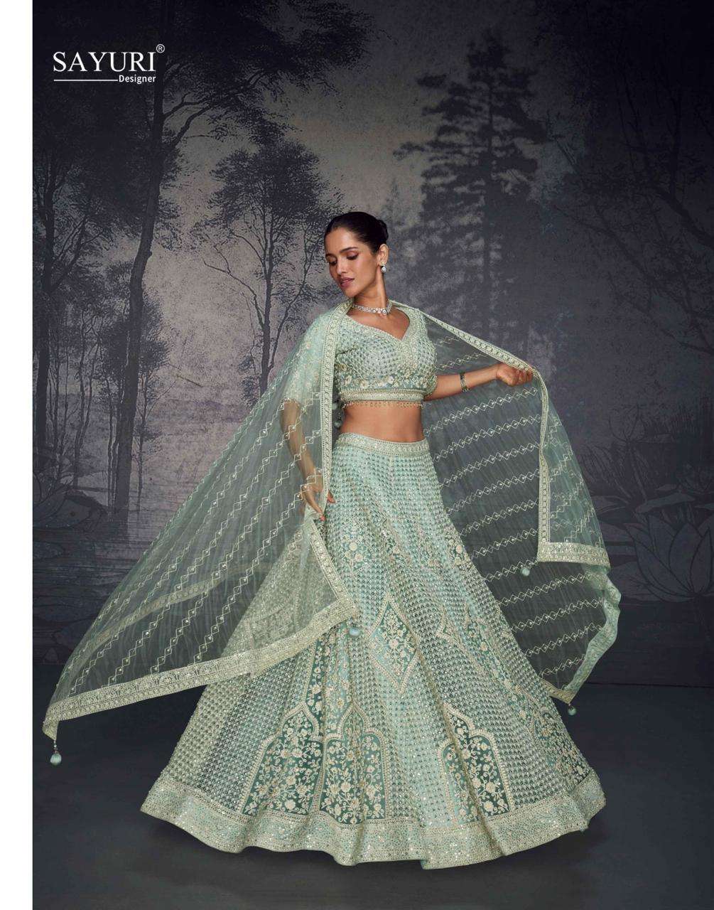 SAYURI DESIGNER GLAMOUR HEAVY DESIGNER WEDDING WEAR LEHENGA CHOLI