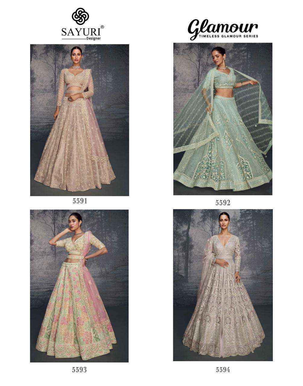 SAYURI DESIGNER GLAMOUR HEAVY DESIGNER WEDDING WEAR LEHENGA CHOLI