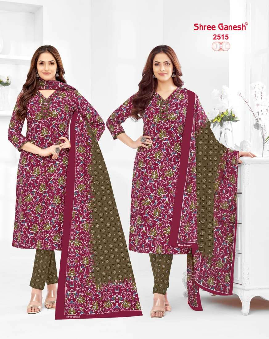 SHREE GANESH SAMAIYRA VOL 15 COTTON PRINTED SALWAR SUIT