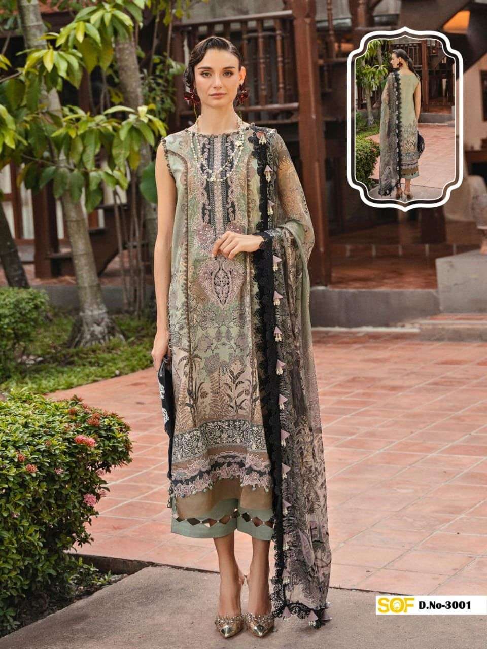 SHREE OM FAB AYRA B RANG RASIYA VOL 3 LAWN COTTON DIGITAL PRINTS SUIT