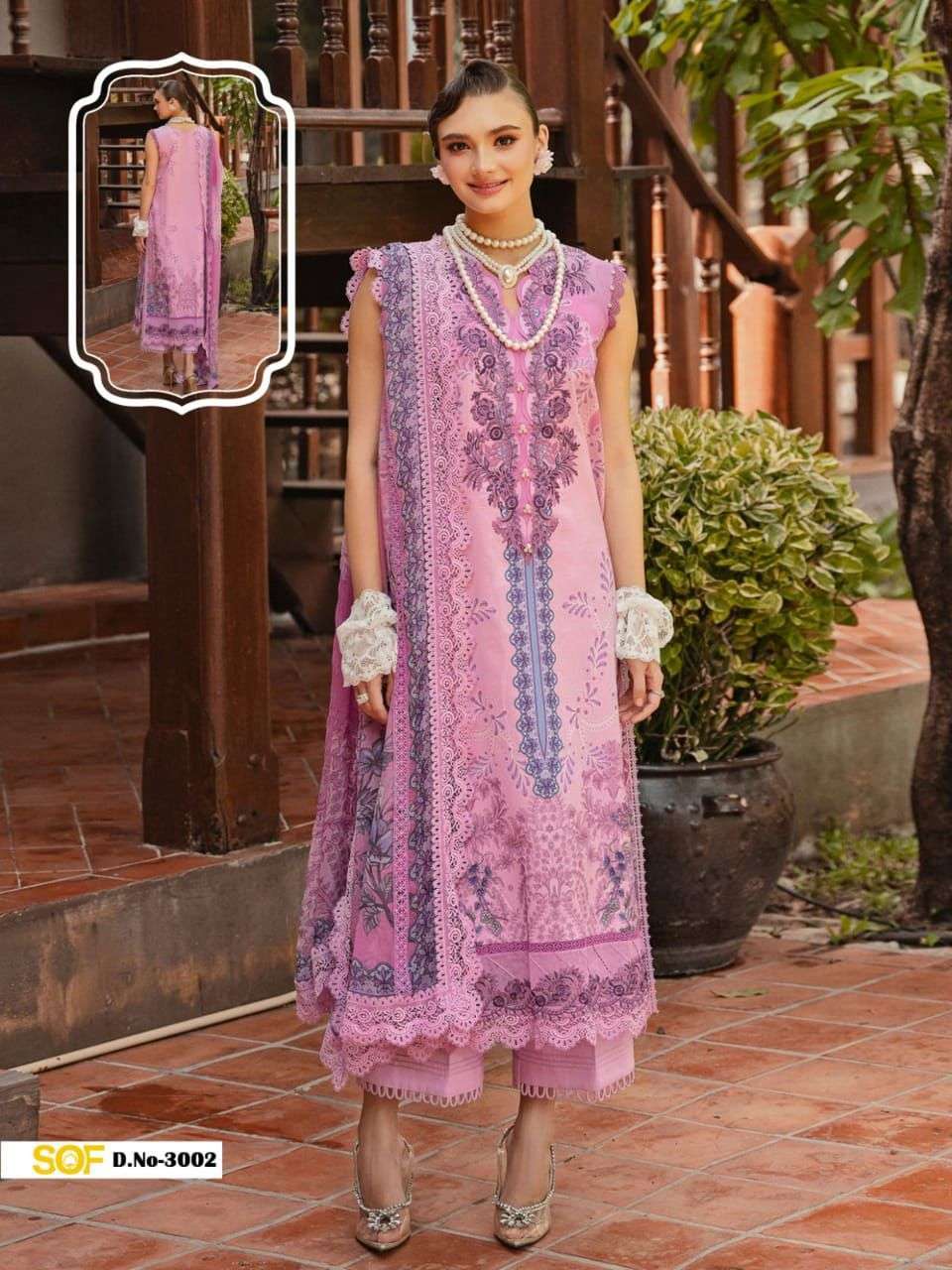 SHREE OM FAB AYRA B RANG RASIYA VOL 3 LAWN COTTON DIGITAL PRINTS SUIT