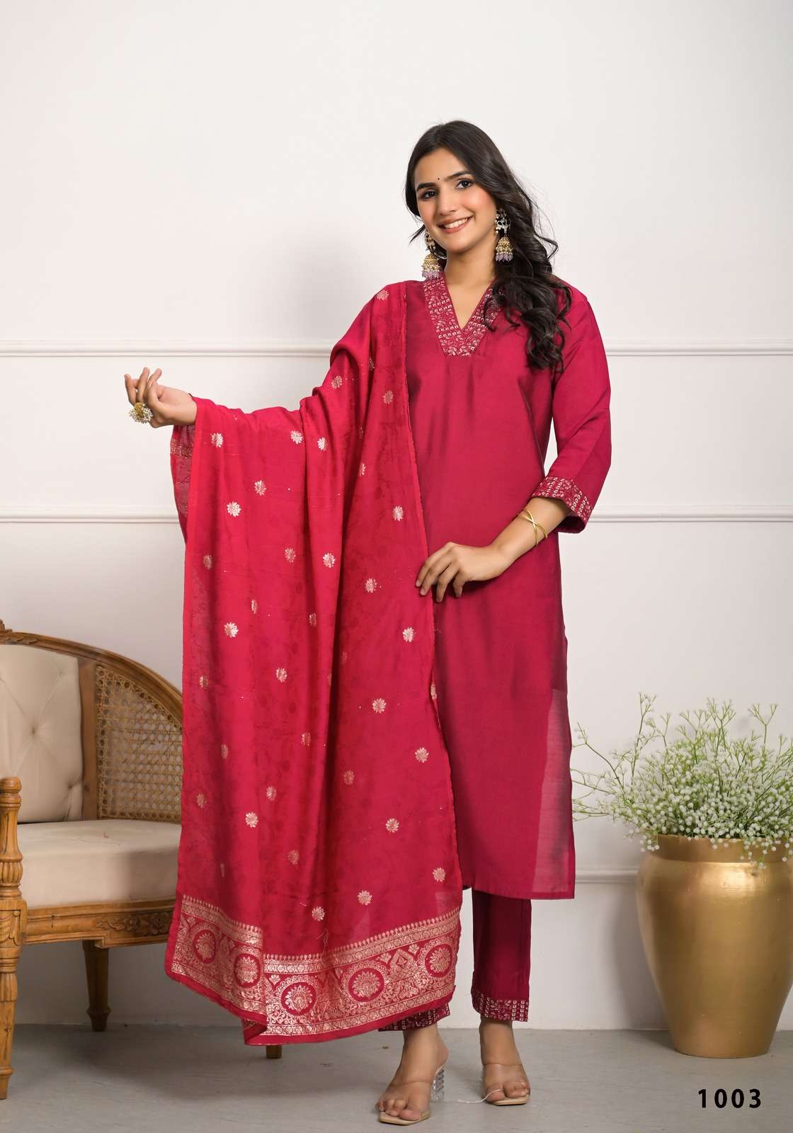TRADITIONAL ELEGANCE NISHA VISCOSE DESIGNER FANCY LADIES SUIT