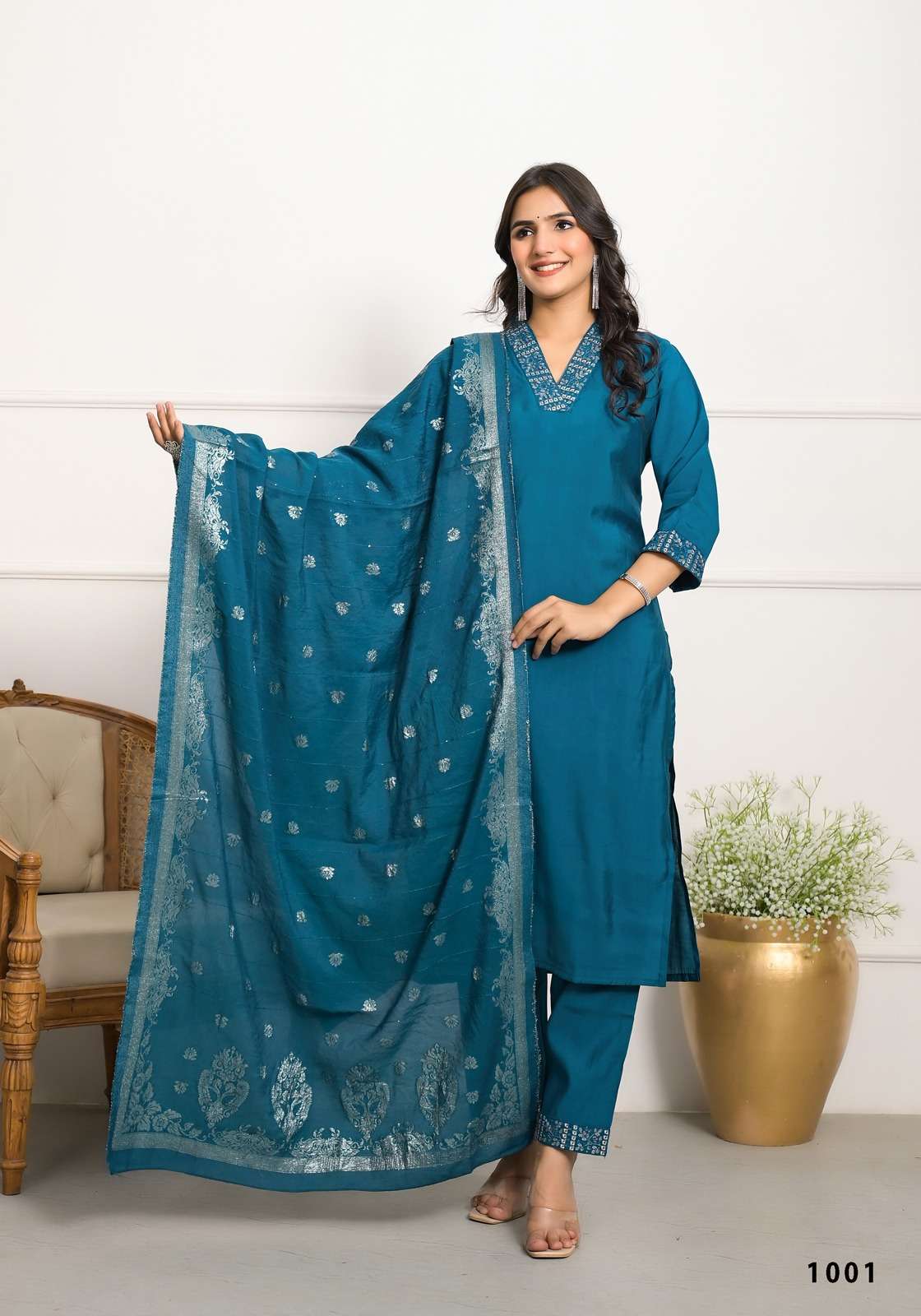 TRADITIONAL ELEGANCE NISHA VISCOSE DESIGNER FANCY LADIES SUIT
