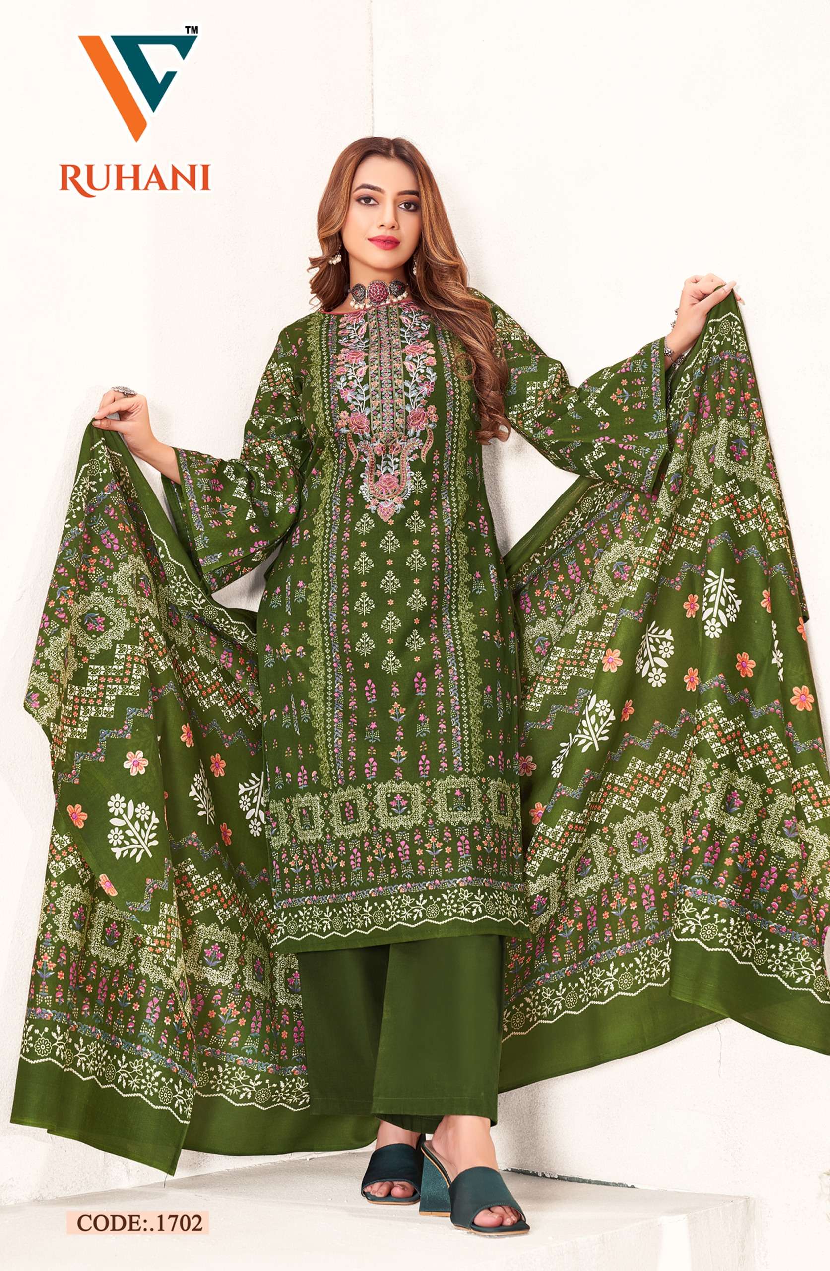 VANDANA CREATION RUHANI VOL 17 COTTON DIGITAL PRINTS SALWAR SUIT
