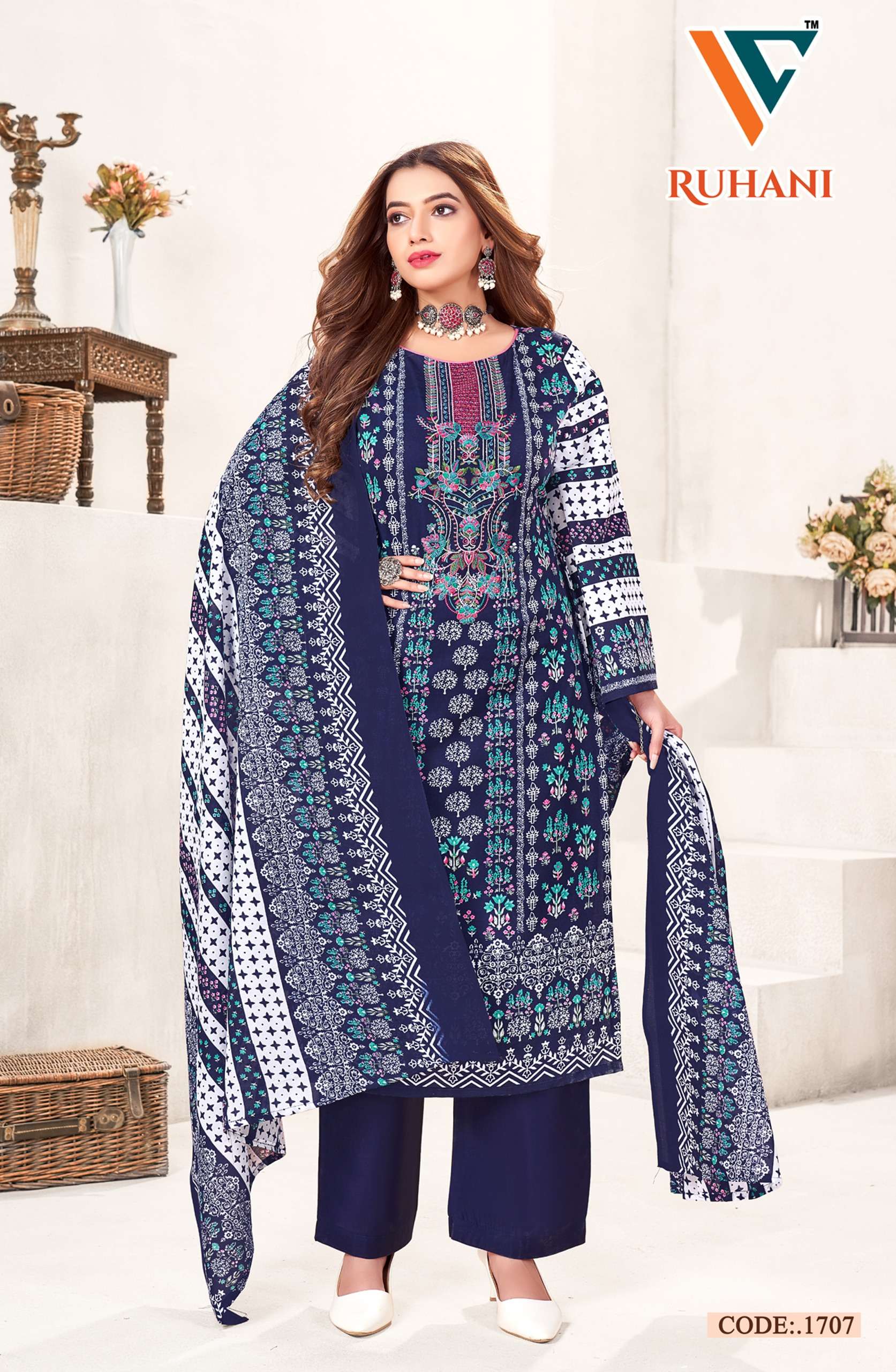 VANDANA CREATION RUHANI VOL 17 COTTON DIGITAL PRINTS SALWAR SUIT