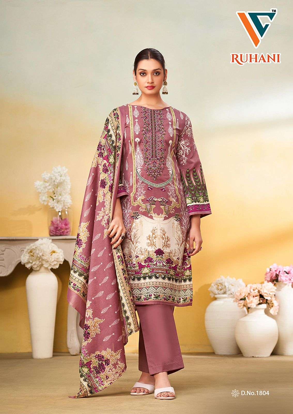 VANDANA‎ CREATION RUHANI‎ VOL 18 COTTON DIGITAL PRINTS SALWAR SUIT