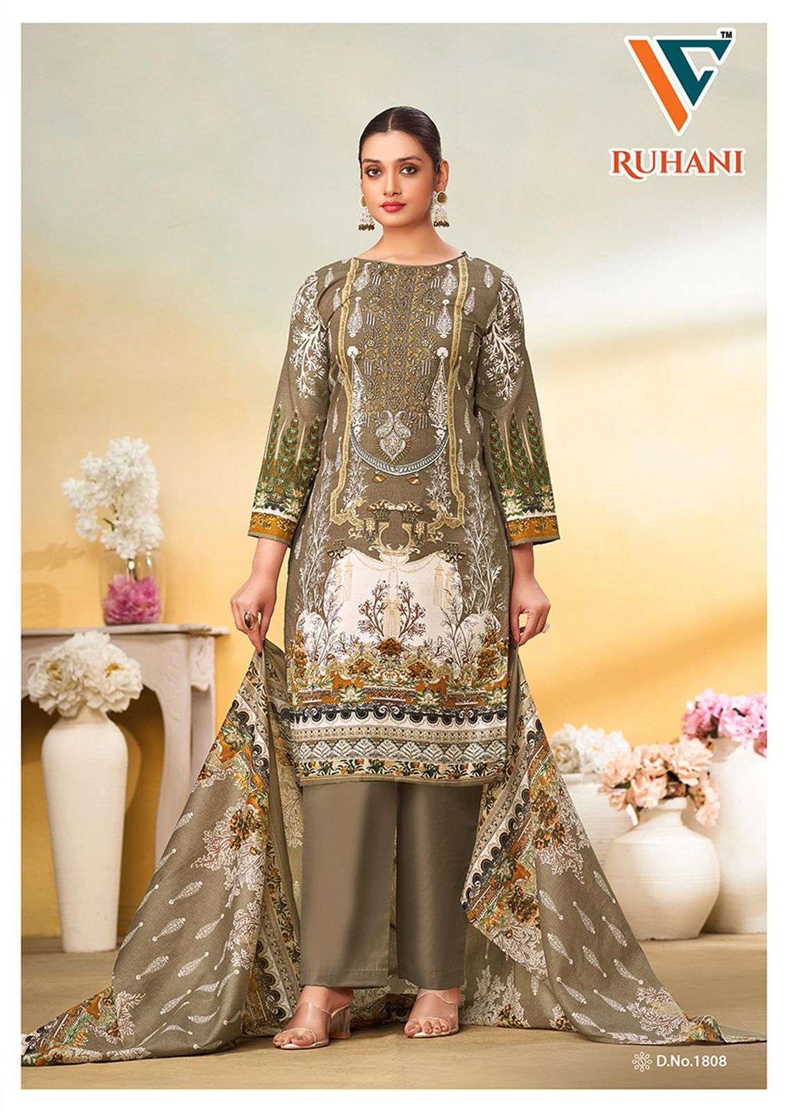 VANDANA‎ CREATION RUHANI‎ VOL 18 COTTON DIGITAL PRINTS SALWAR SUIT