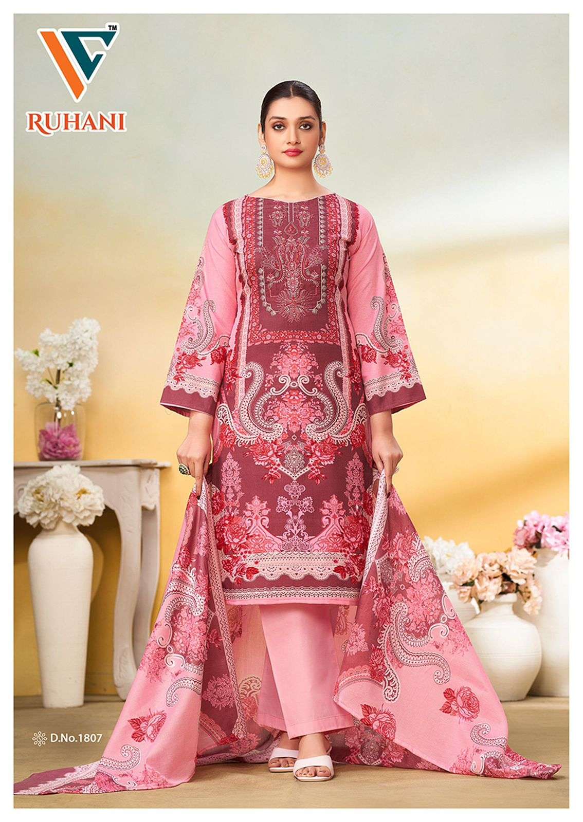 VANDANA‎ CREATION RUHANI‎ VOL 18 COTTON DIGITAL PRINTS SALWAR SUIT