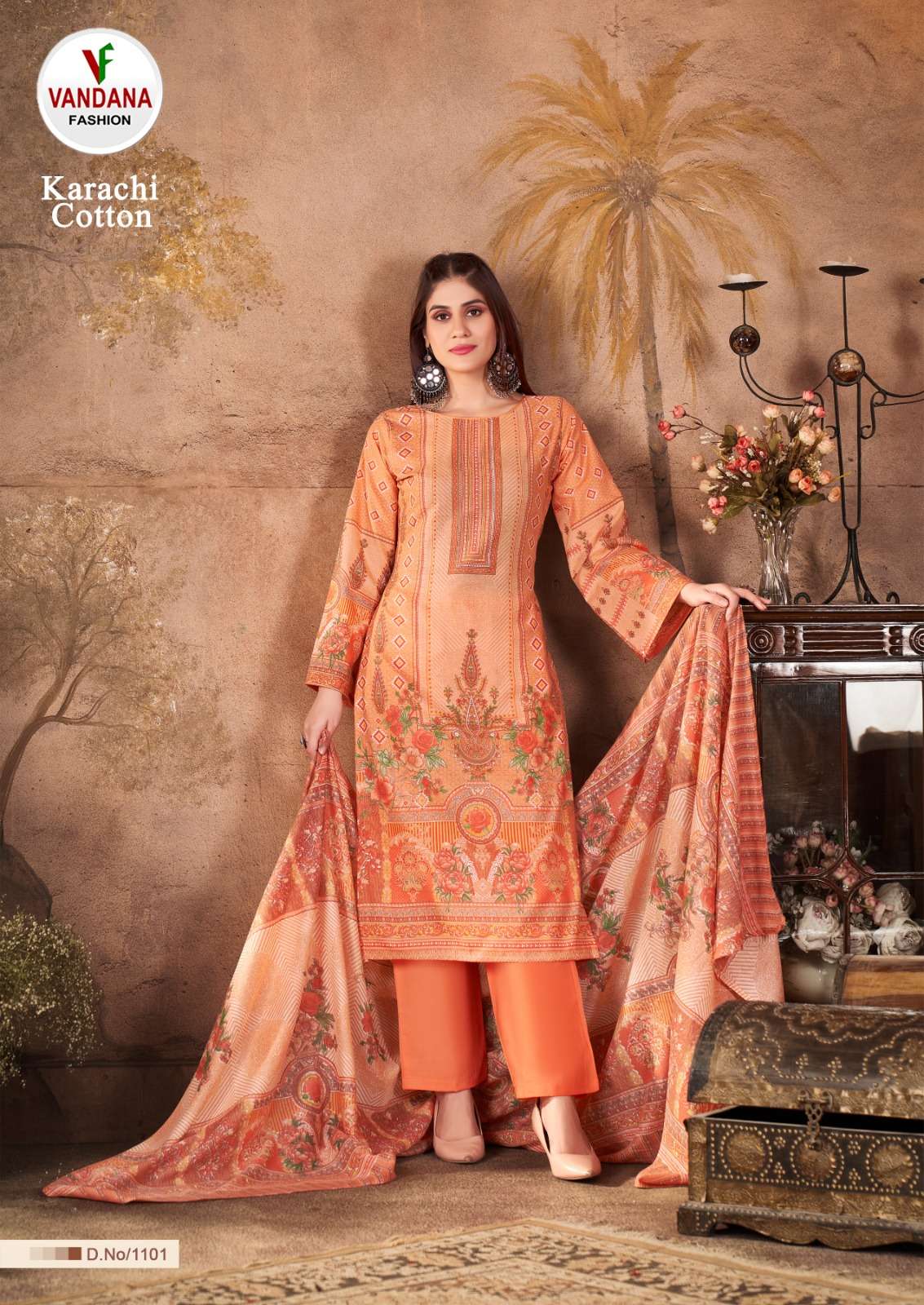 VANDANA FASHION KARACHI COTTON VOL 11 COTTON DIGITAL PRINTS SALWAR SUIT