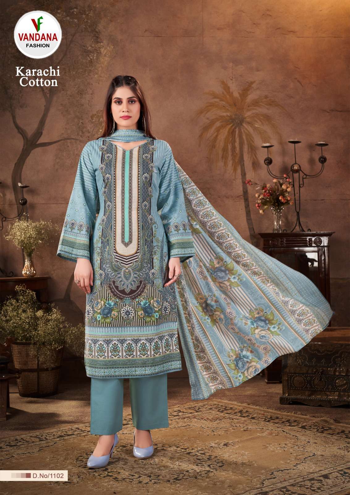 VANDANA FASHION KARACHI COTTON VOL 11 COTTON DIGITAL PRINTS SALWAR SUIT