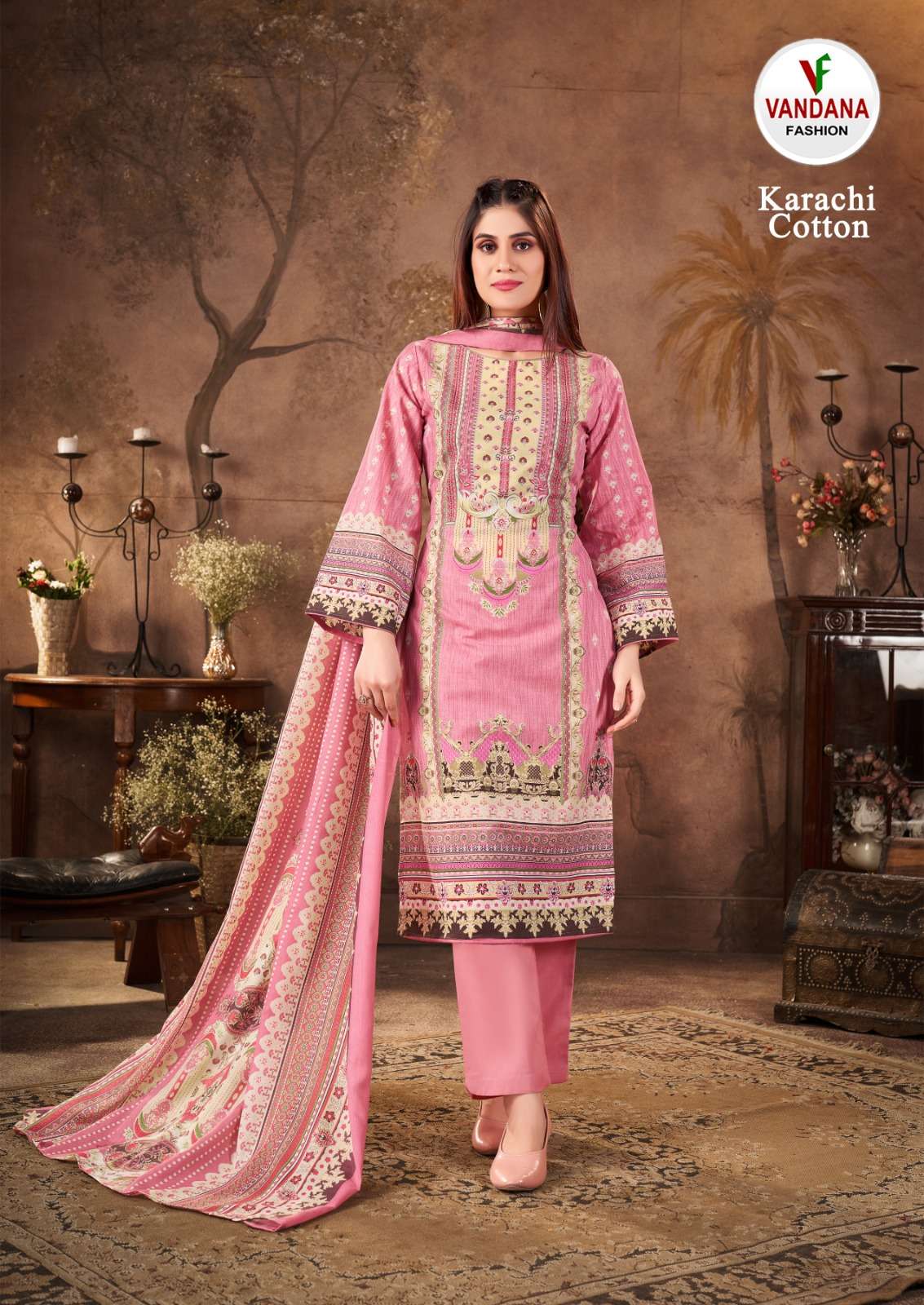 VANDANA FASHION KARACHI COTTON VOL 11 COTTON DIGITAL PRINTS SALWAR SUIT