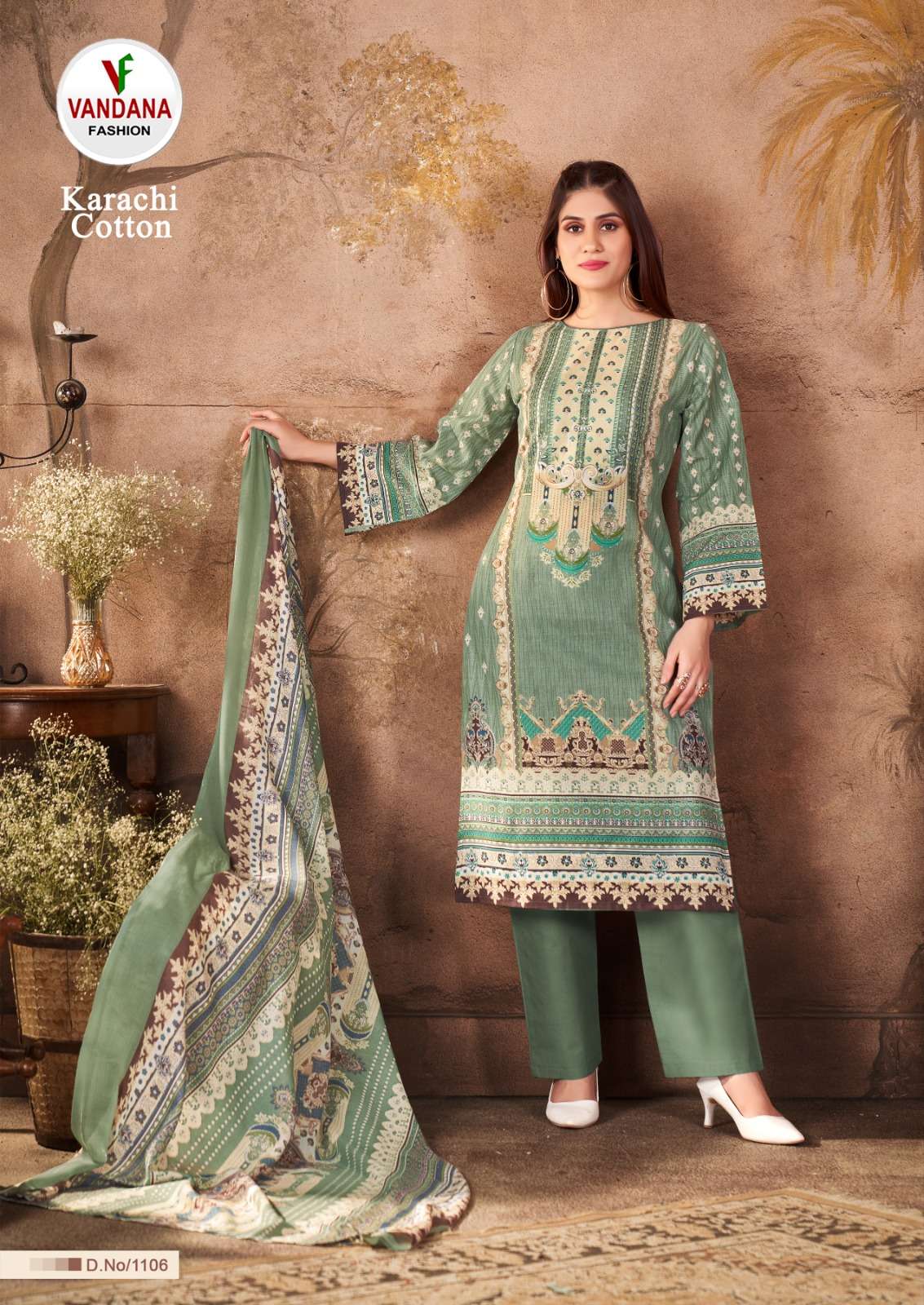 VANDANA FASHION KARACHI COTTON VOL 11 COTTON DIGITAL PRINTS SALWAR SUIT
