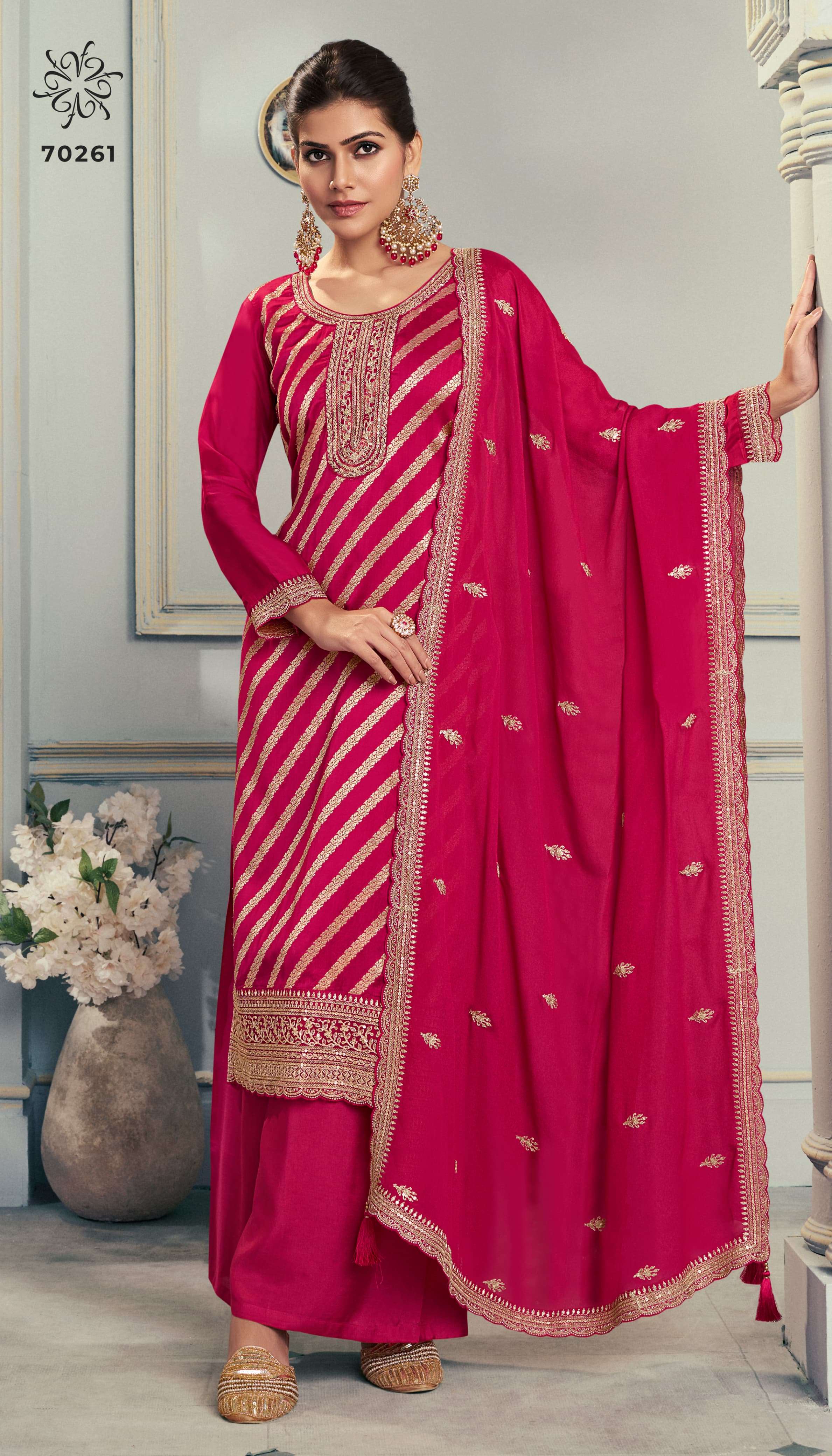 VINAY FASHION KULEESH SILKY VOL 3 SILK JACQUARD DESIGNER LADIES SUIT
