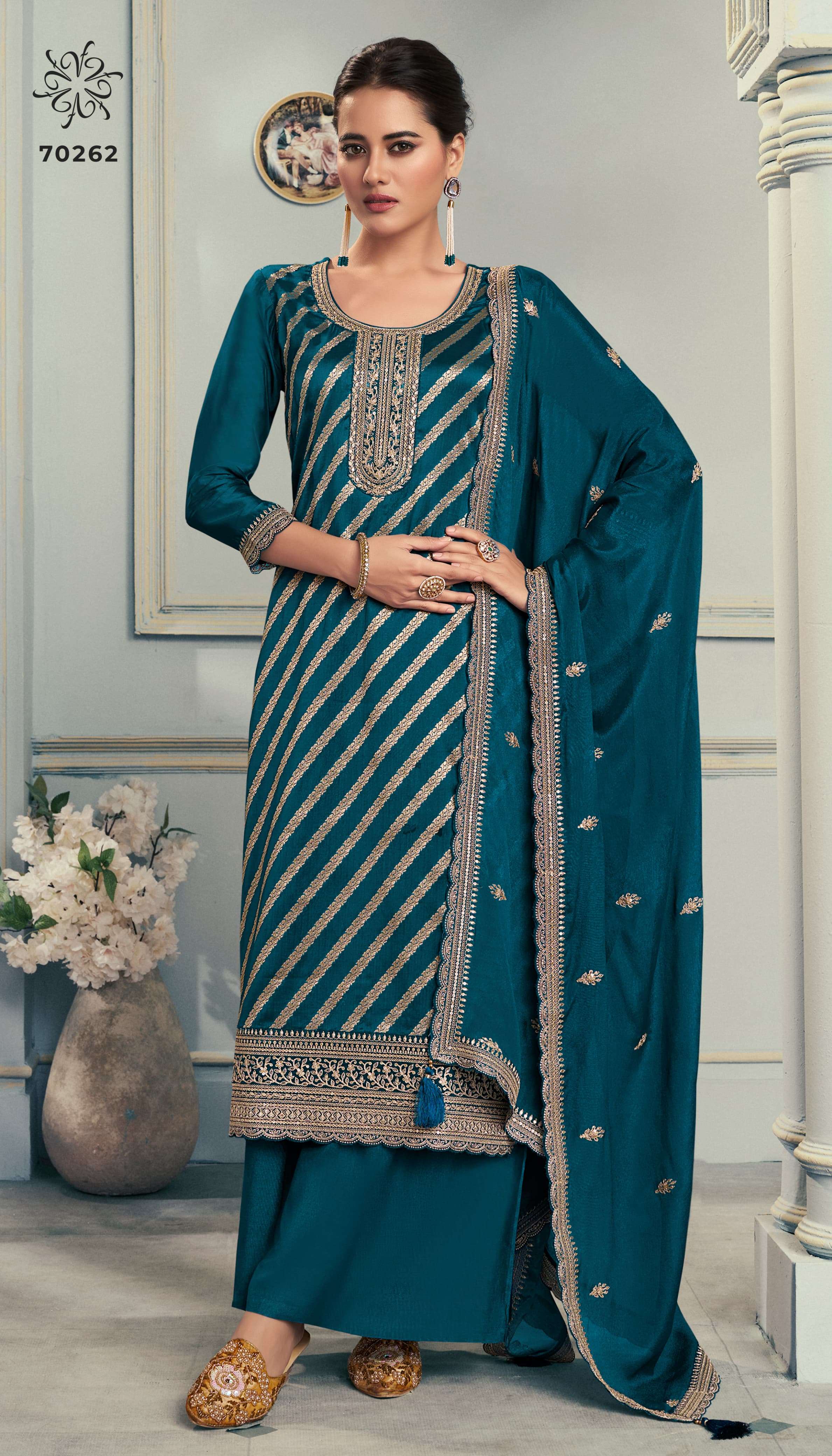 VINAY FASHION KULEESH SILKY VOL 3 SILK JACQUARD DESIGNER LADIES SUIT