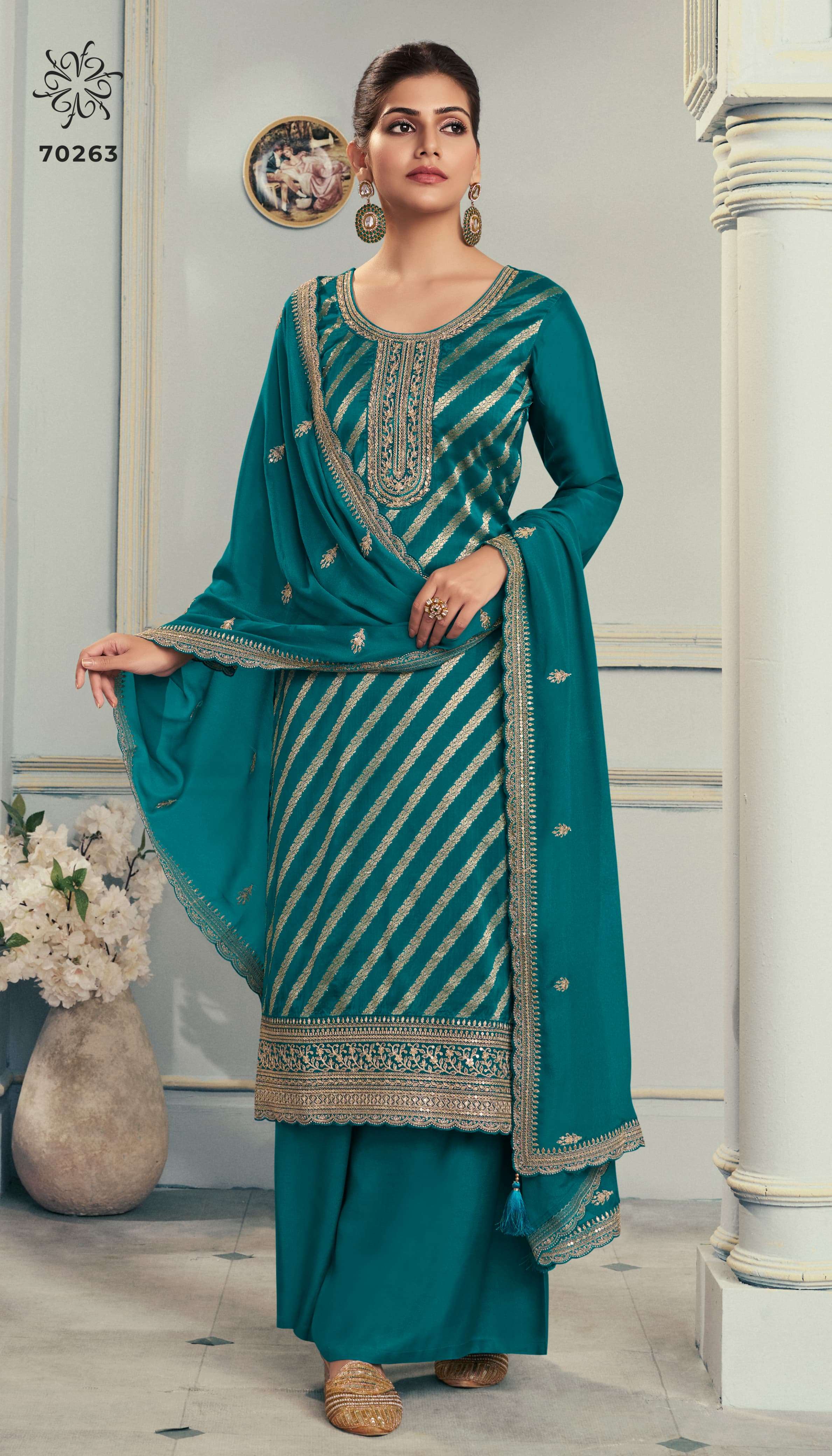 VINAY FASHION KULEESH SILKY VOL 3 SILK JACQUARD DESIGNER LADIES SUIT