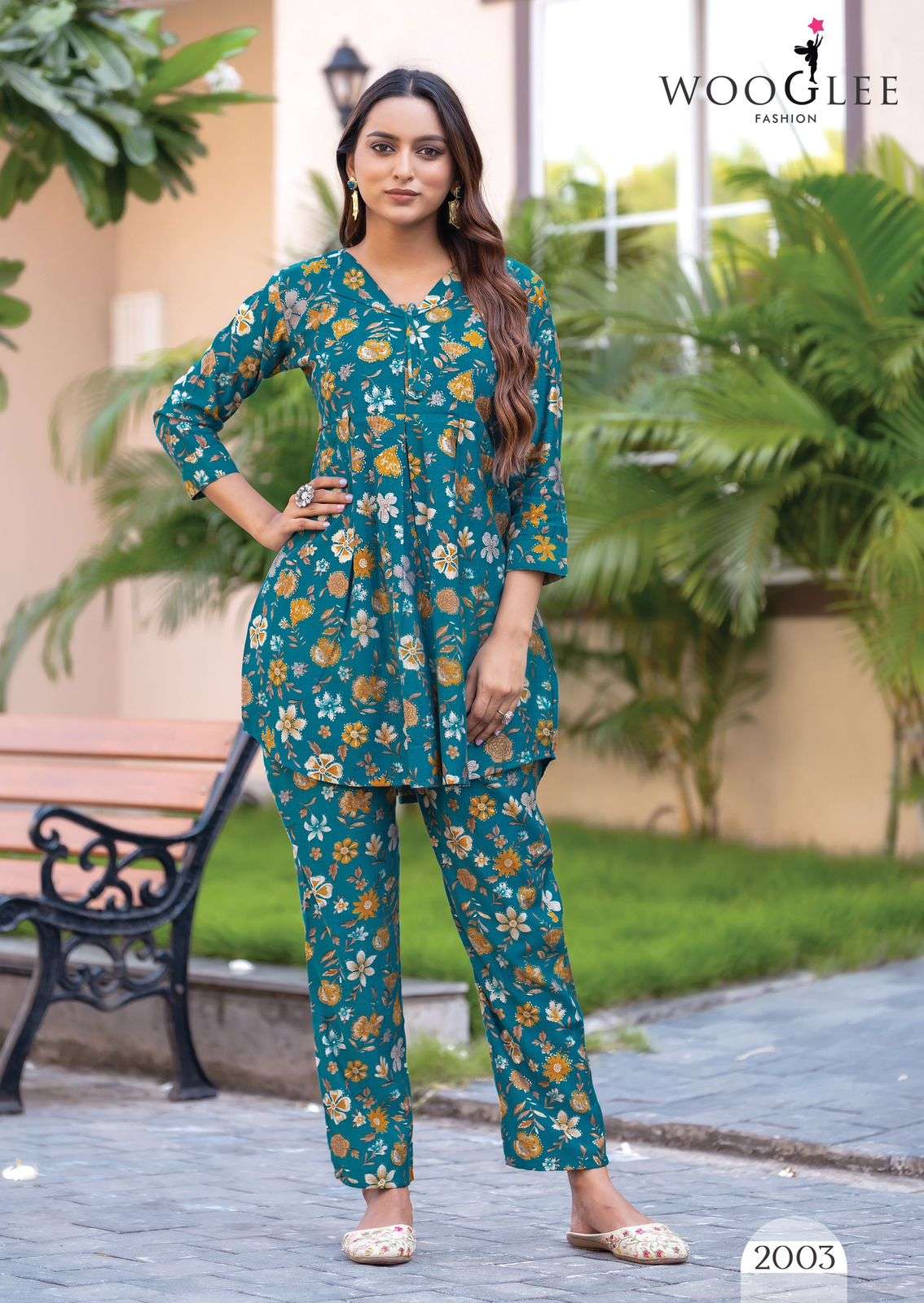  WOOGLEE DEVYANI FANCY CAUSAL WEAR LADIES CO-ORD SET