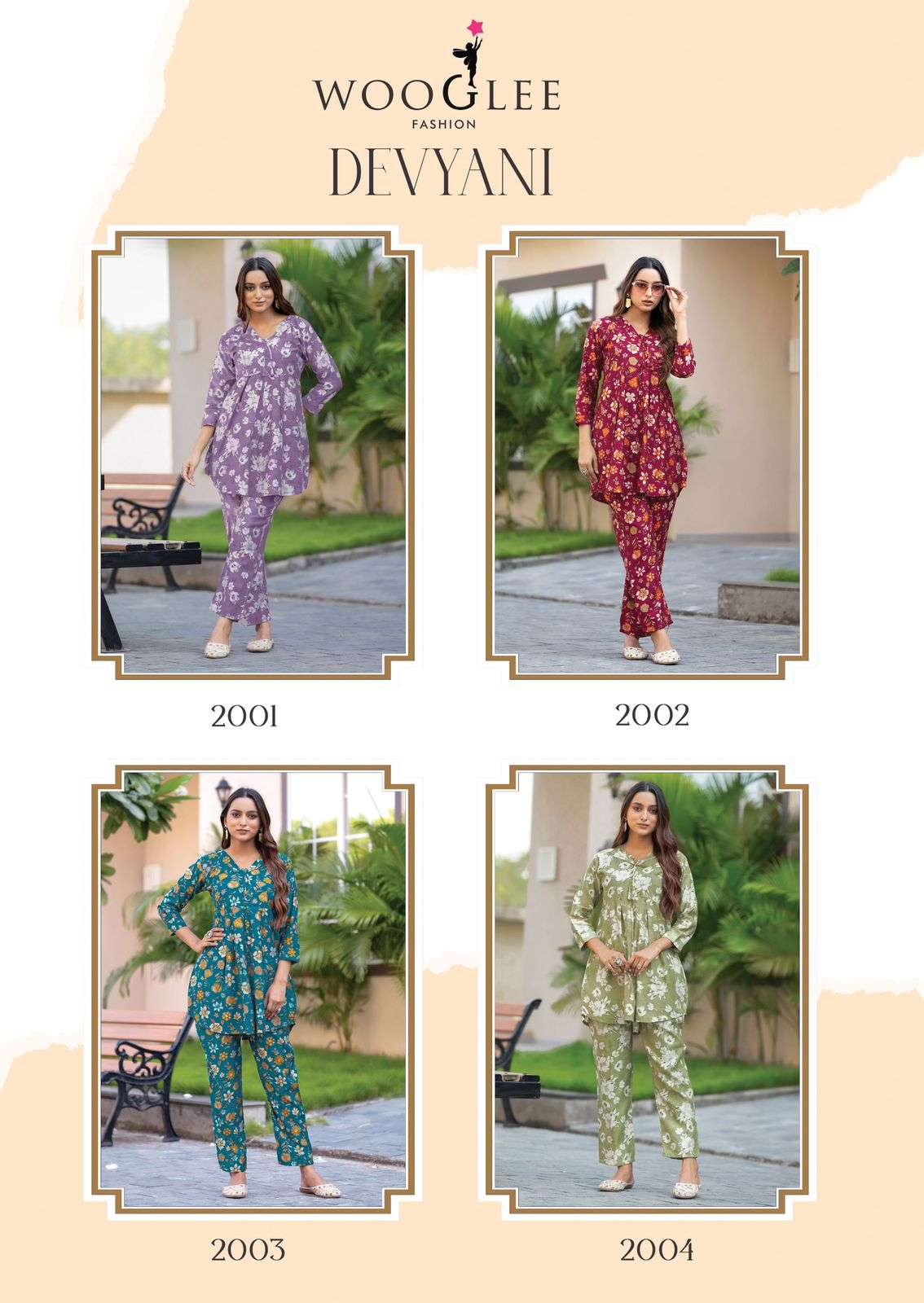  WOOGLEE DEVYANI FANCY CAUSAL WEAR LADIES CO-ORD SET