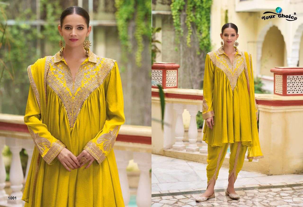 YOUR CHOICE NAVYA HEAVY DESIGNER FESTIVE WEAR LADIES SUIT