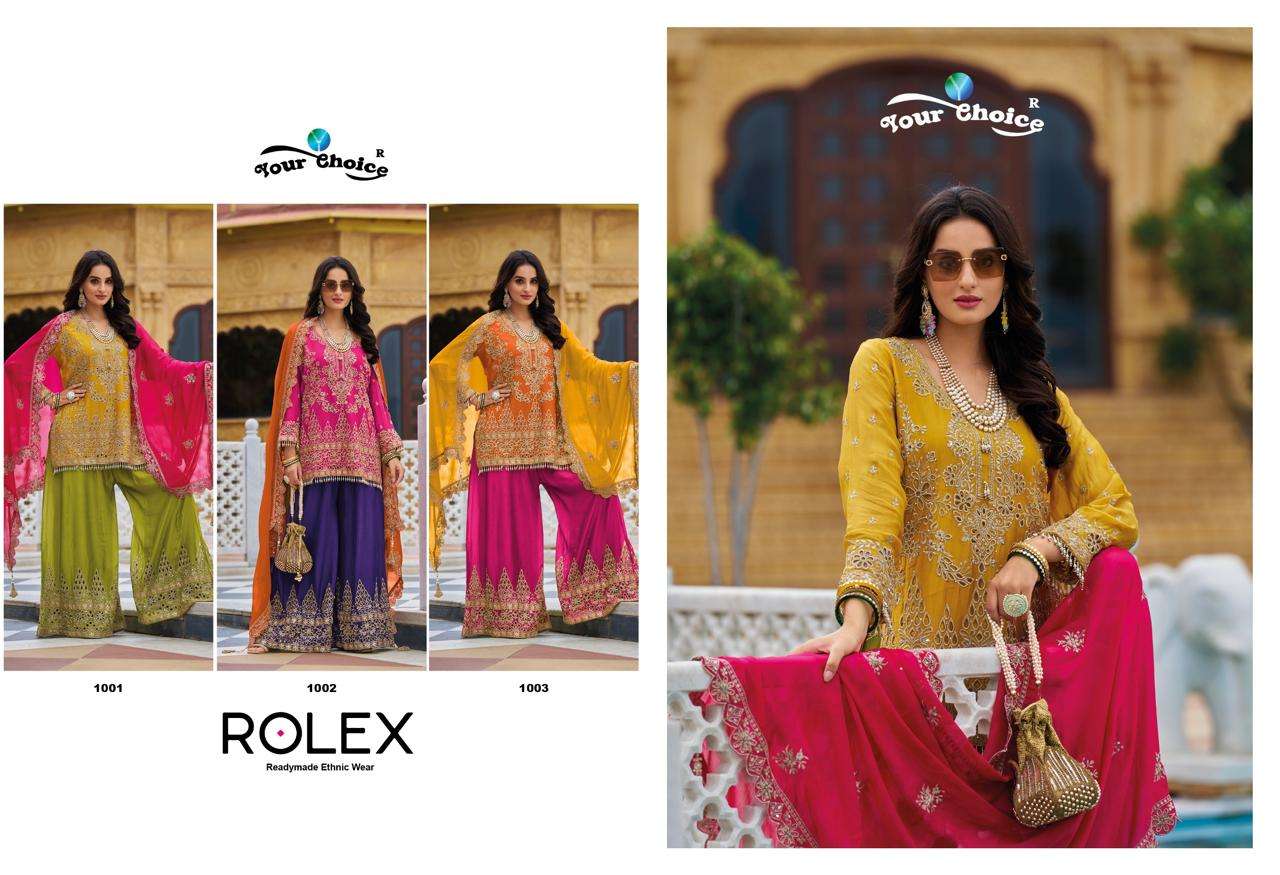 YOUR CHOICE ROLEX HEAVY DESIGNER PARTY WEAR SHARARA SUIT