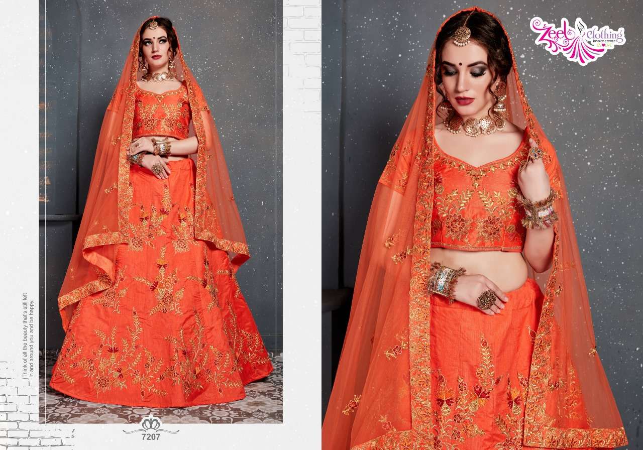 ZEEL CLOTHING ROOHBAB VELVET HEAVY DESIGNER LEHENGA CHOLI