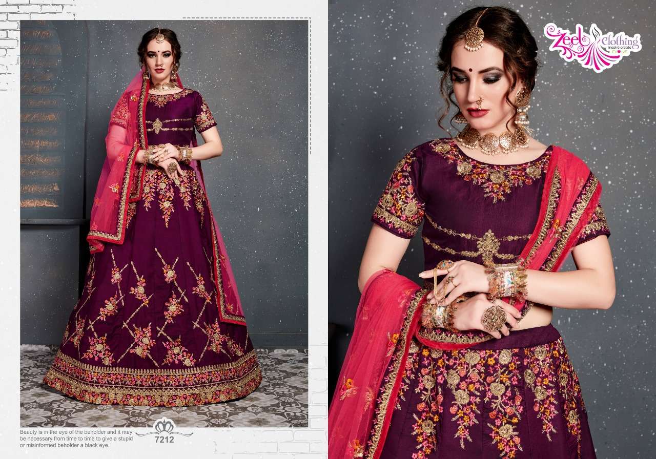 ZEEL CLOTHING ROOHBAB VELVET HEAVY DESIGNER LEHENGA CHOLI