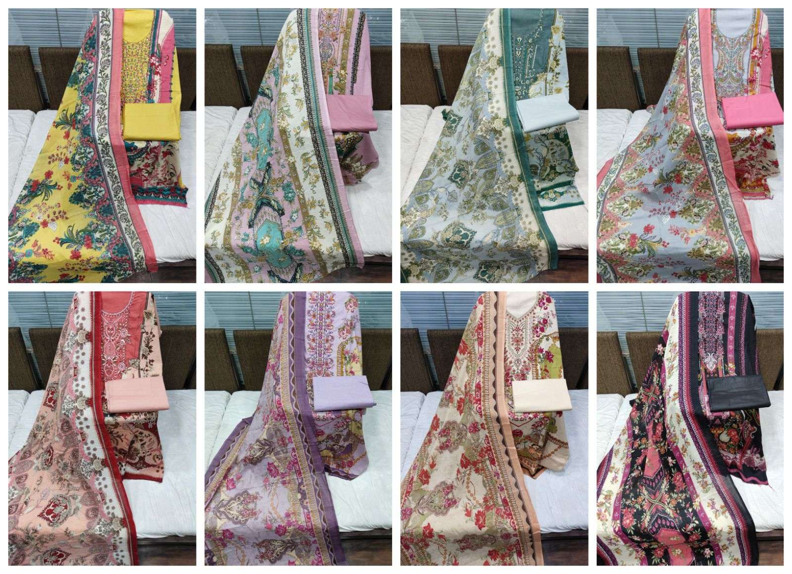 ALOK SUITS QUDRAT EDITION VOL 9 COTTON DIGITAL PRINTS WITH FANCY WORK SUIT