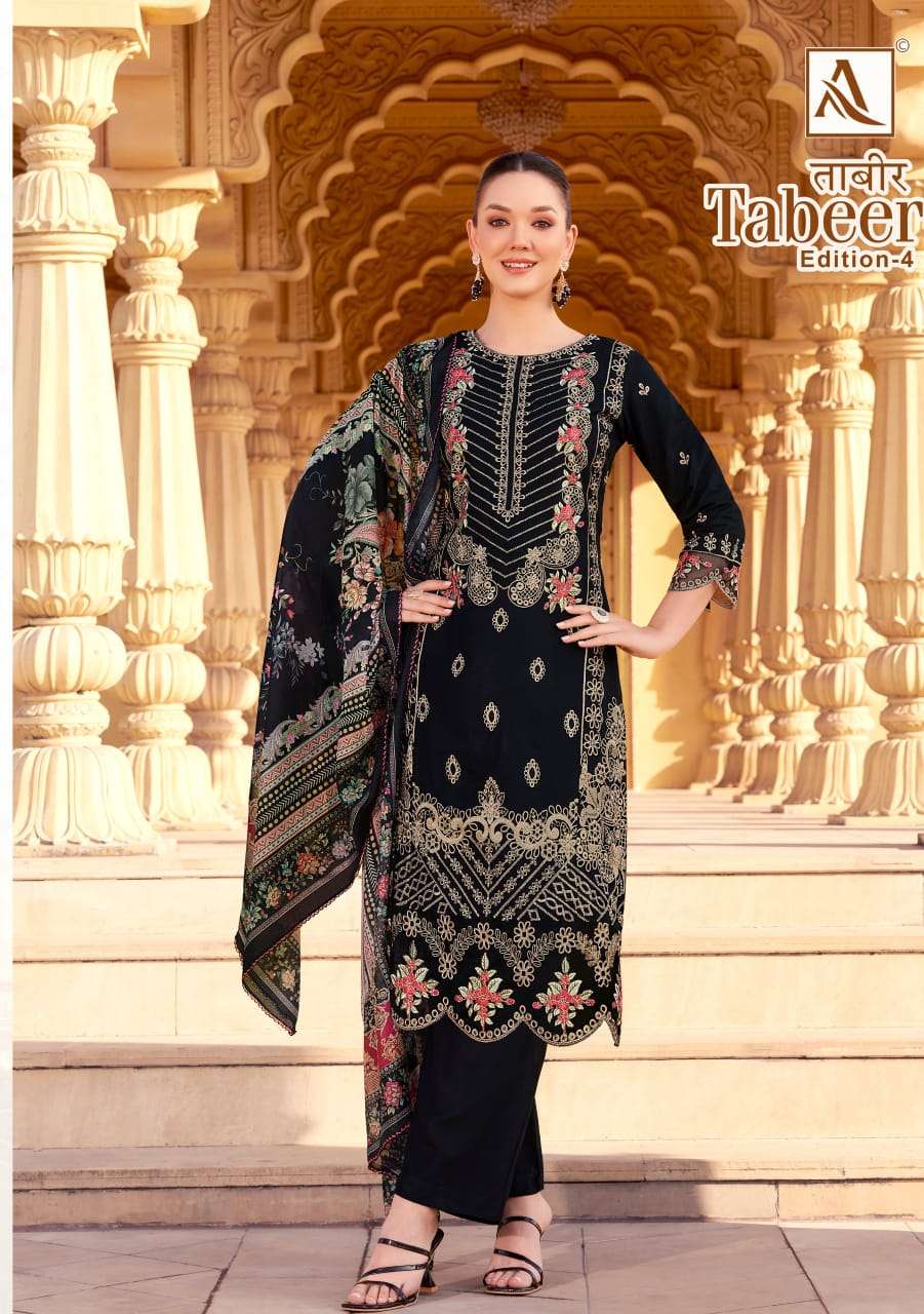 ALOK SUITS TABEER VOL 4 VISCOSE FANCY EMBROIDERY WORK SUIT