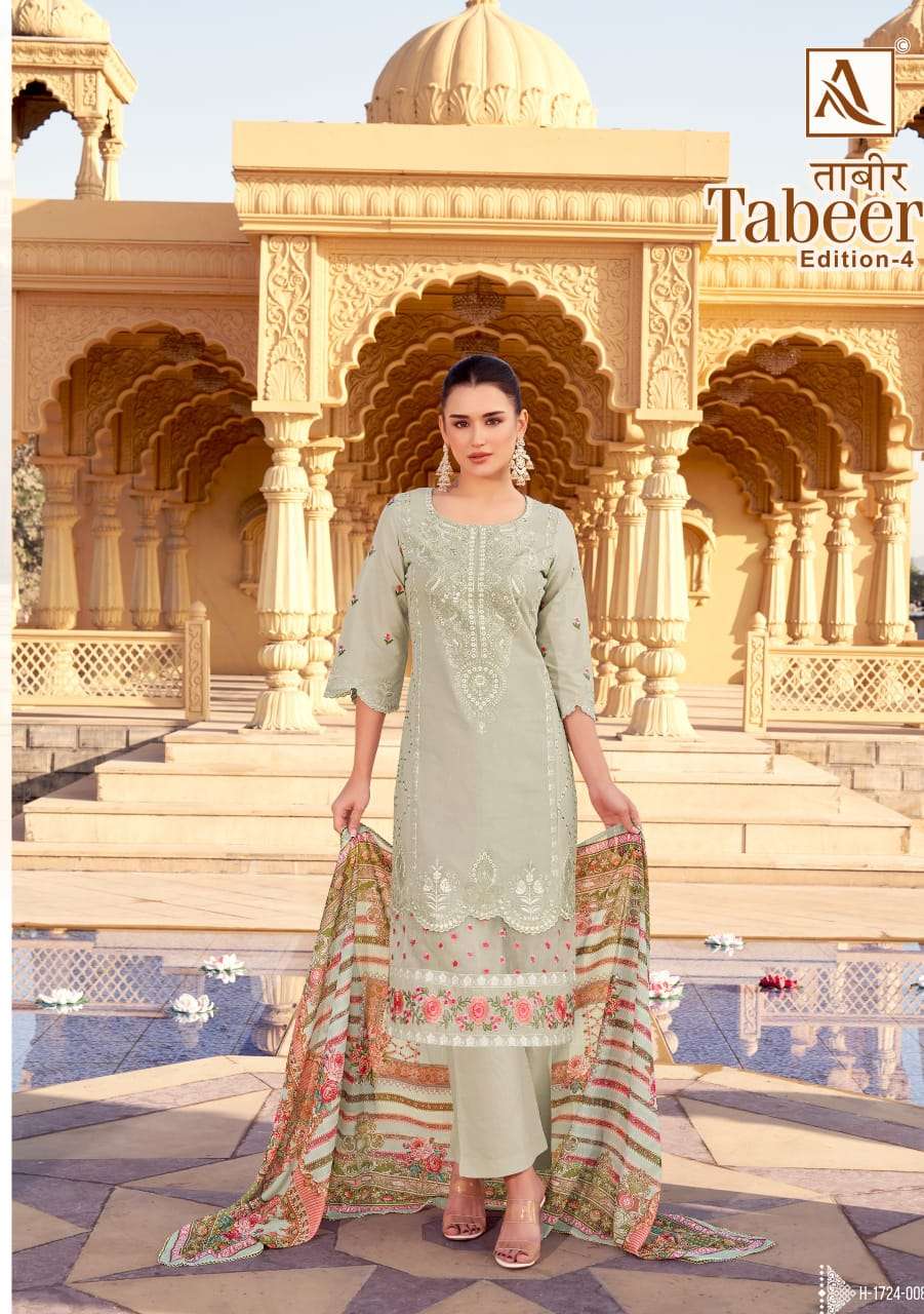 ALOK SUITS TABEER VOL 4 VISCOSE FANCY EMBROIDERY WORK SUIT