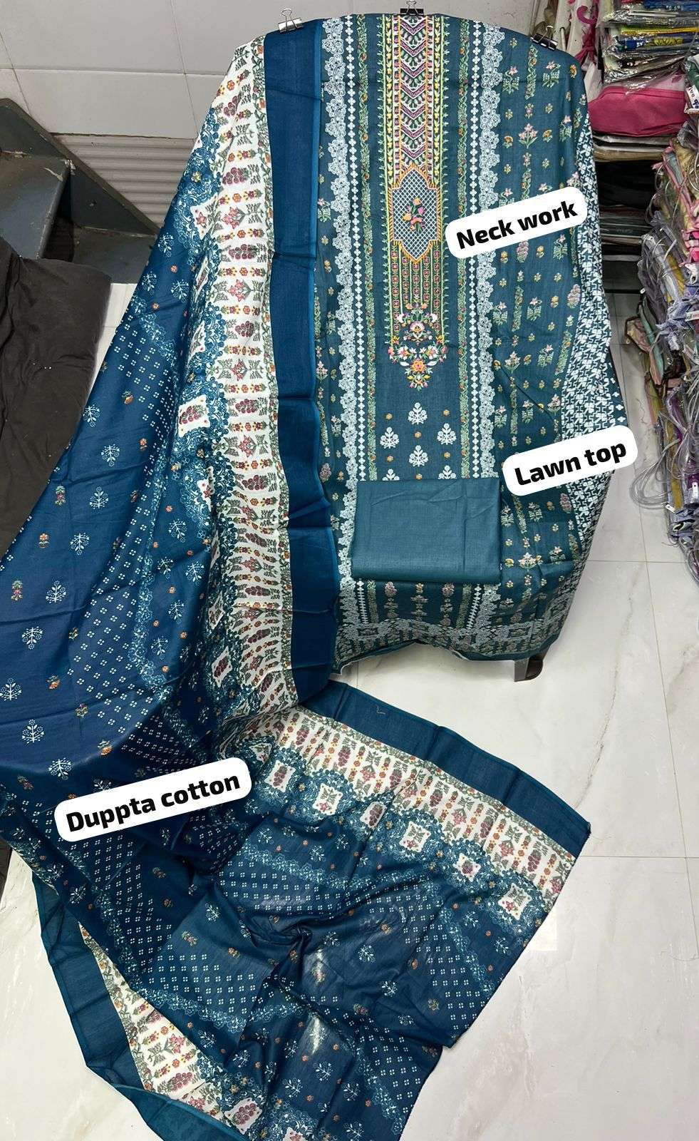BIN SAEED EMBROIDERED COLLECTION VOL 2 LAWN COTTON FANCY EMBROIDERIES WORK SUIT