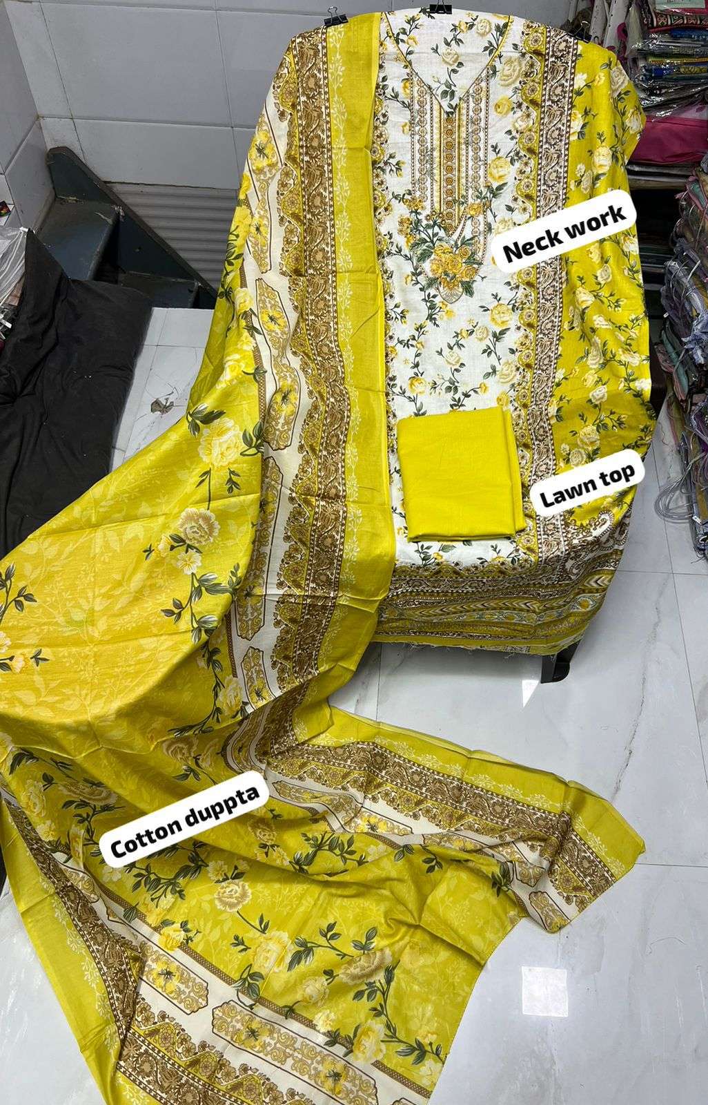 BIN SAEED EMBROIDERED COLLECTION VOL 2 LAWN COTTON FANCY EMBROIDERIES WORK SUIT